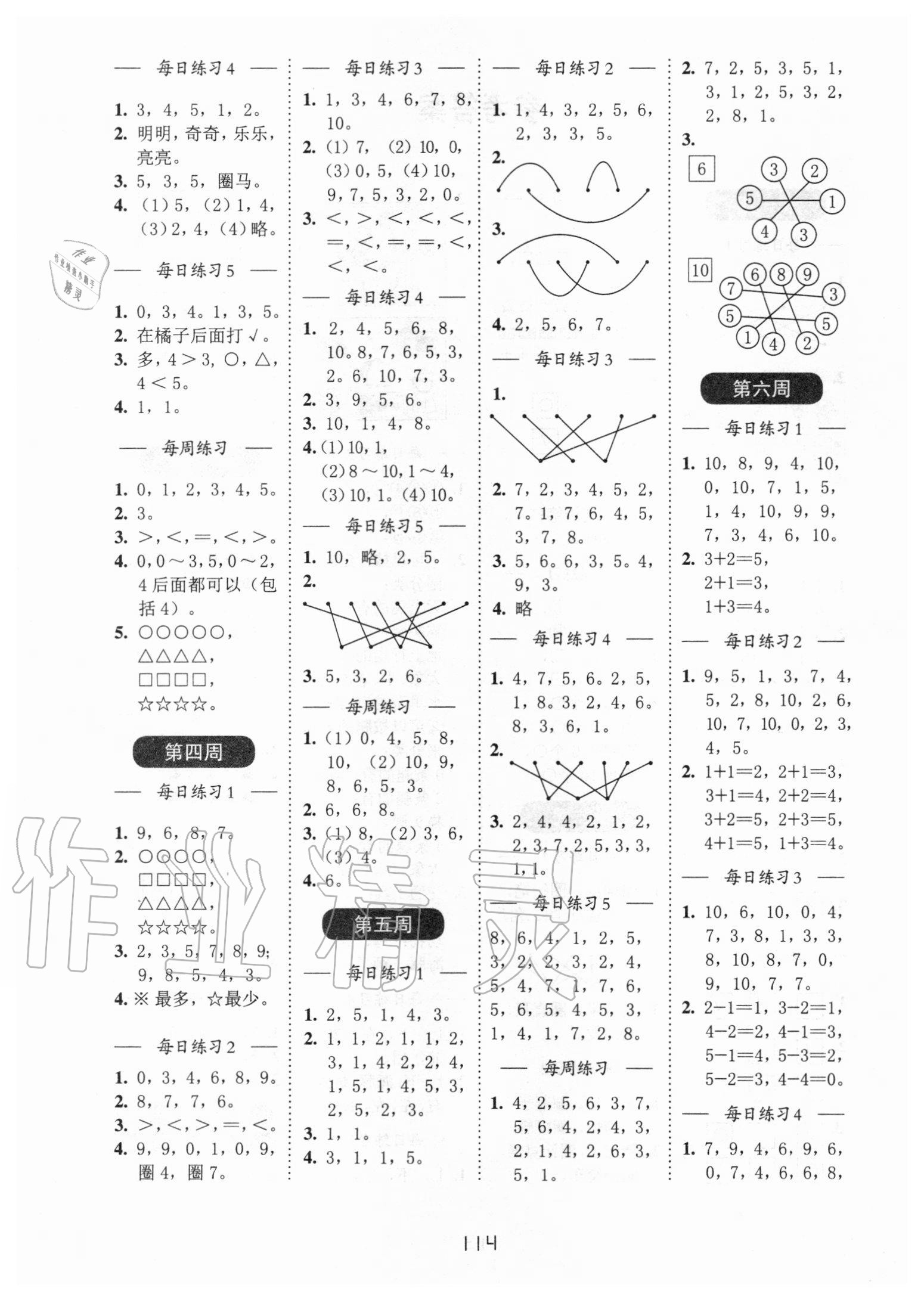 2020年小學(xué)數(shù)學(xué)計(jì)算百分百一年級(jí)上冊(cè)蘇教版 第2頁