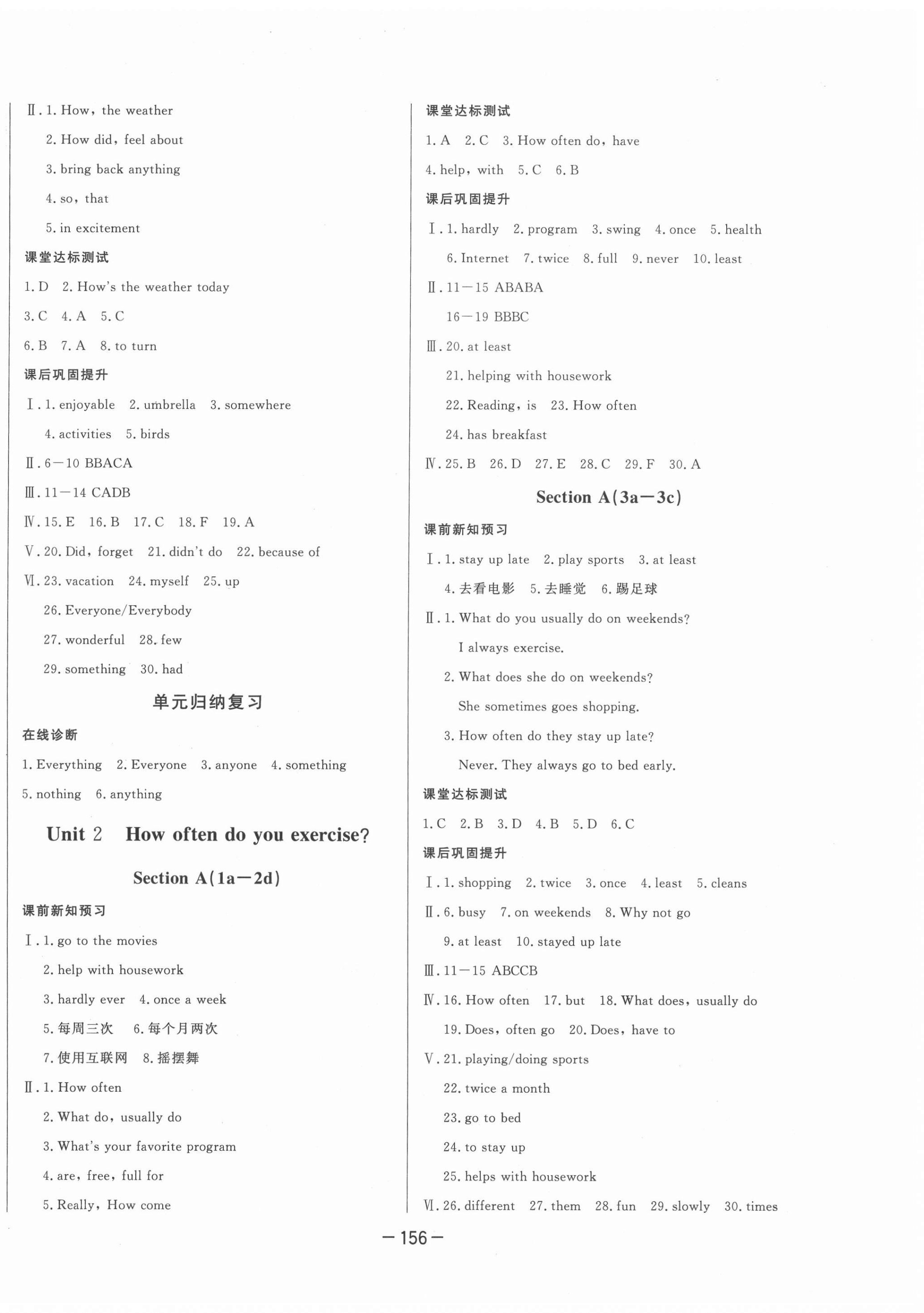 2020年A加優(yōu)化作業(yè)本八年級(jí)英語(yǔ)上冊(cè)人教版 第2頁(yè)