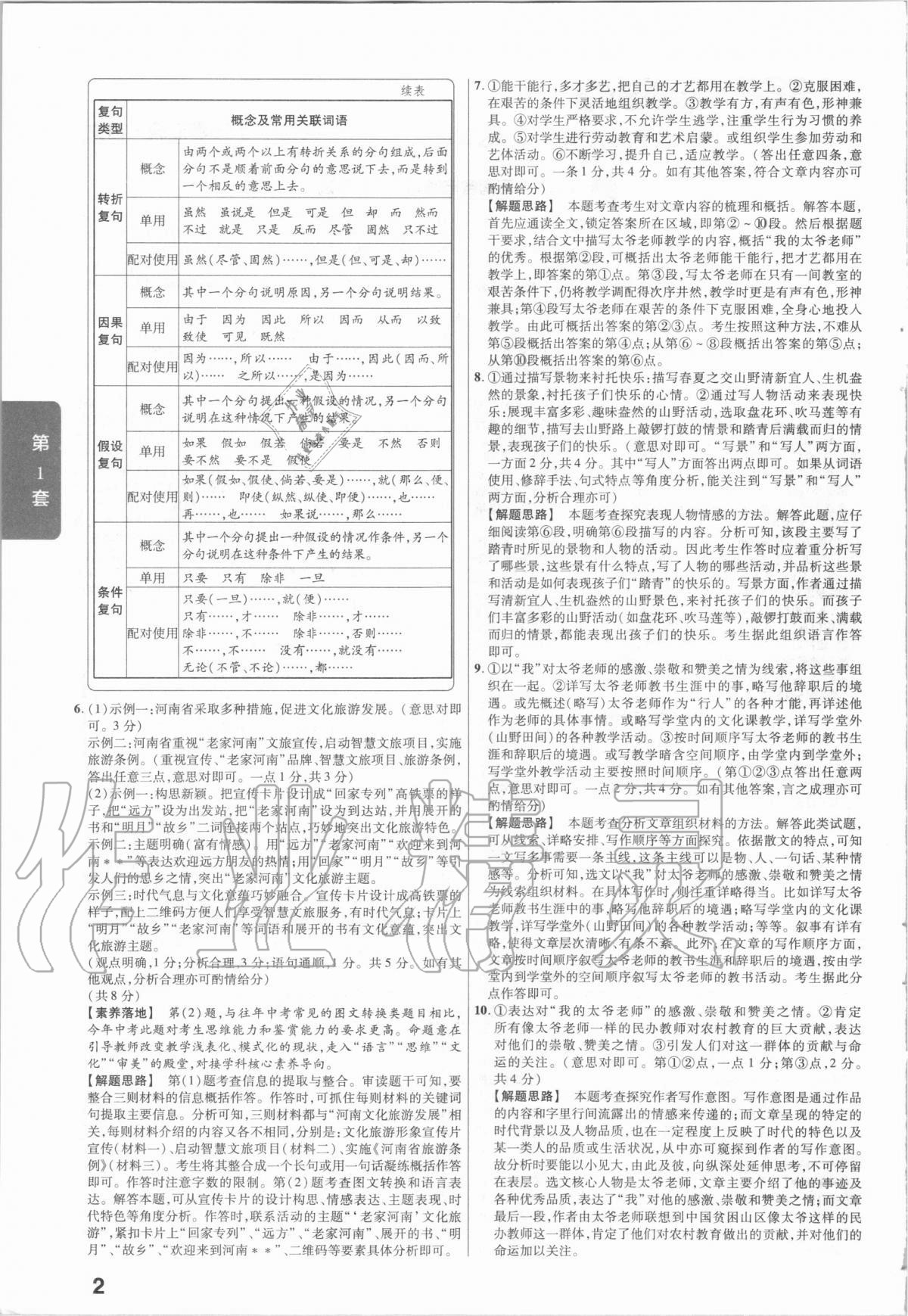 2021年金考卷河南中考45套匯編語文 第2頁