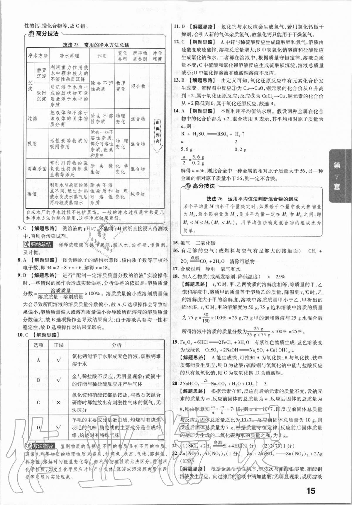 2021年金考卷河南中考45套匯編化學 第15頁