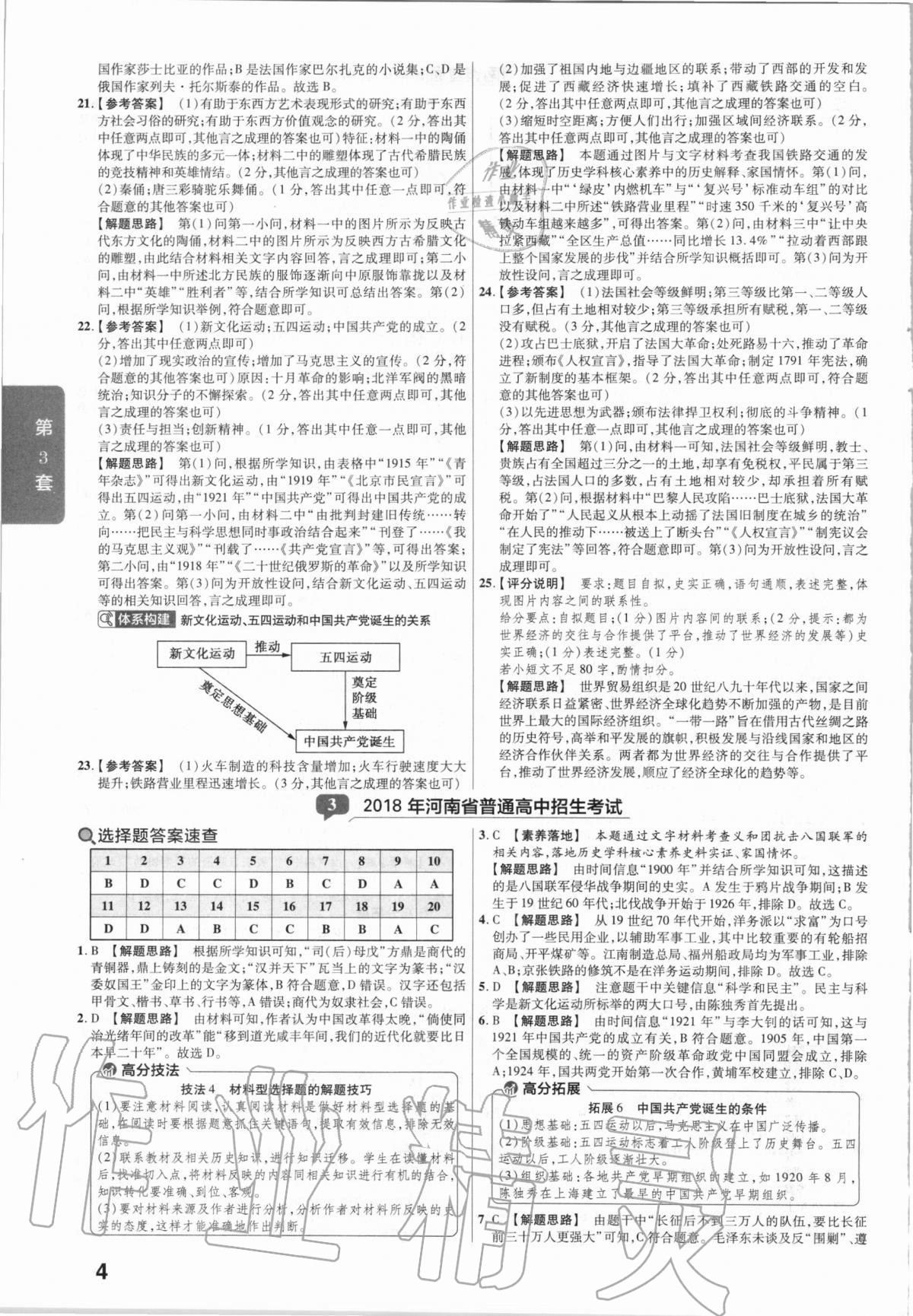 2021年金考卷河南中考45套匯編歷史 第4頁