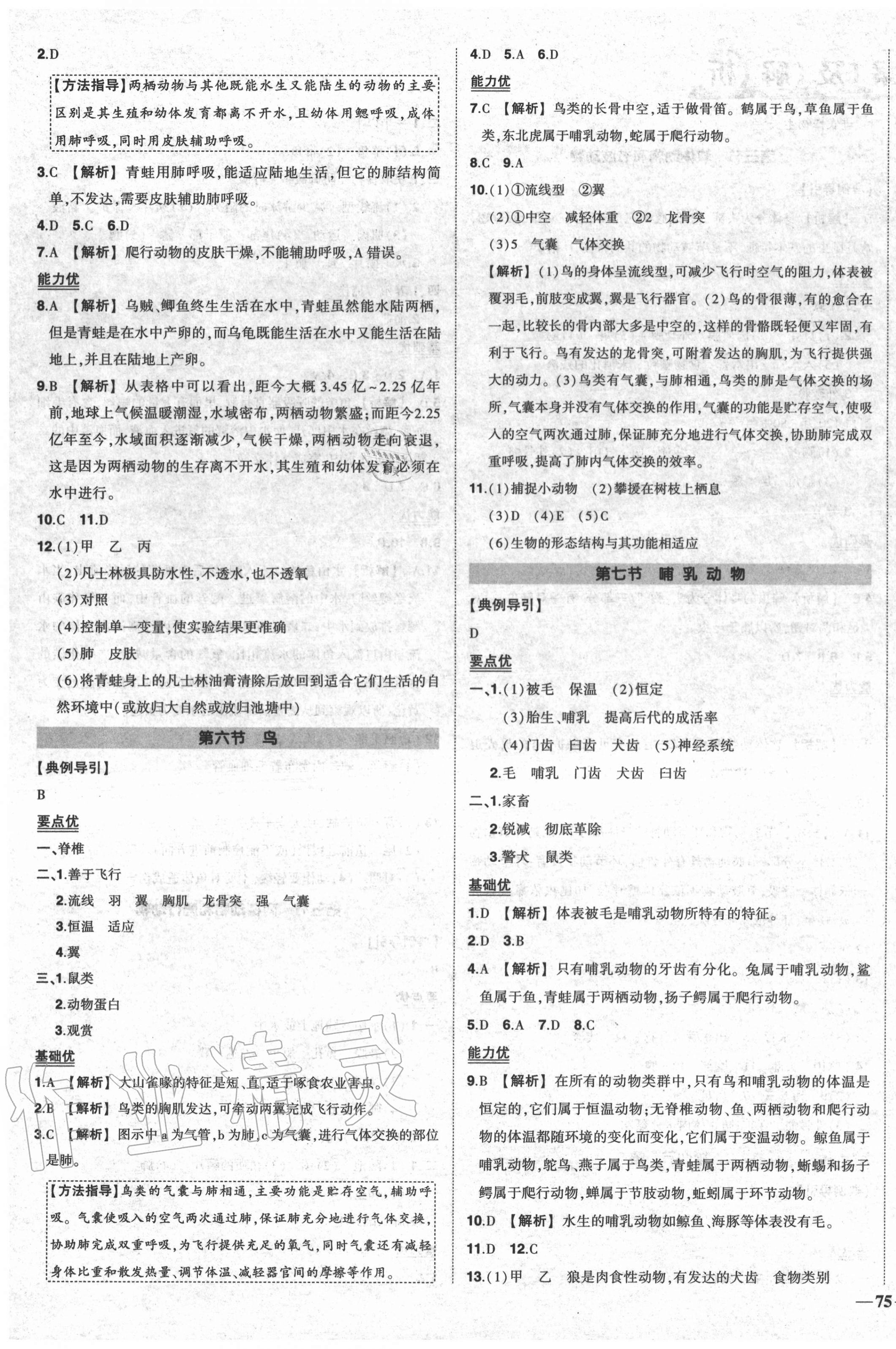 2020年?duì)钤刹怕穭?chuàng)優(yōu)作業(yè)八年級生物上冊人教版 第3頁