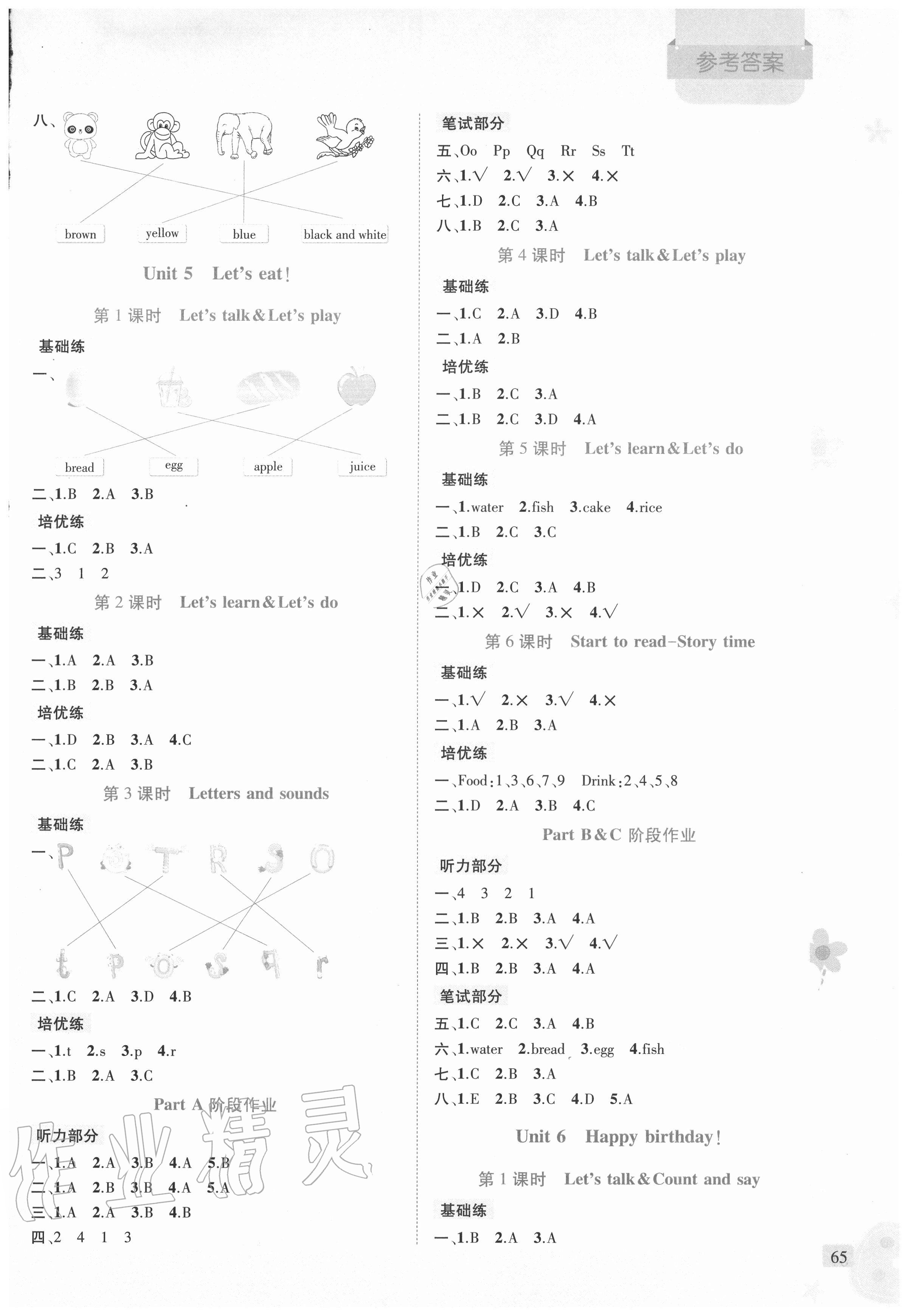 2020年創(chuàng)新名校秘題三年級英語上冊人教PEP版 第5頁