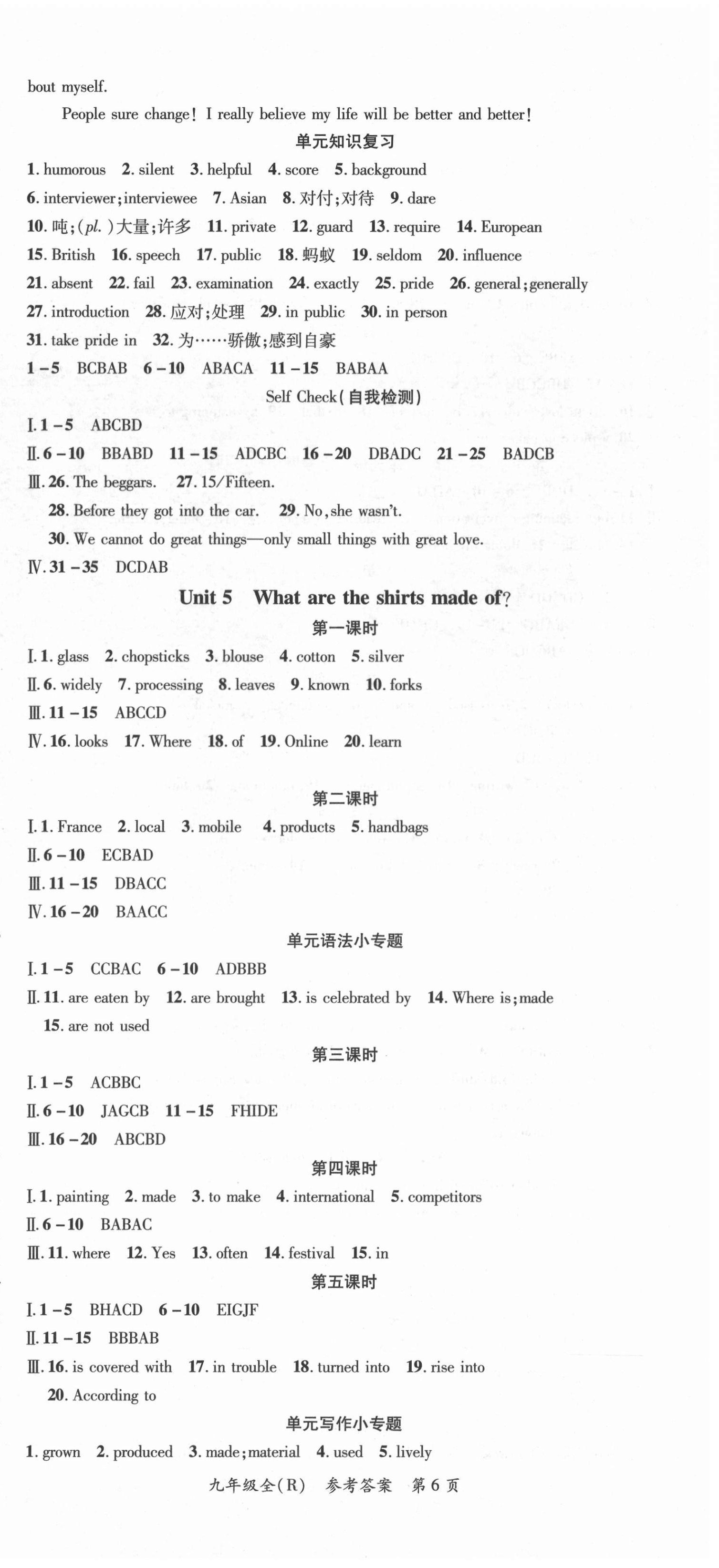 2021年高效課堂分層訓(xùn)練直擊中考九年級(jí)英語(yǔ)全一冊(cè)人教版瀘州專(zhuān)版 第6頁(yè)