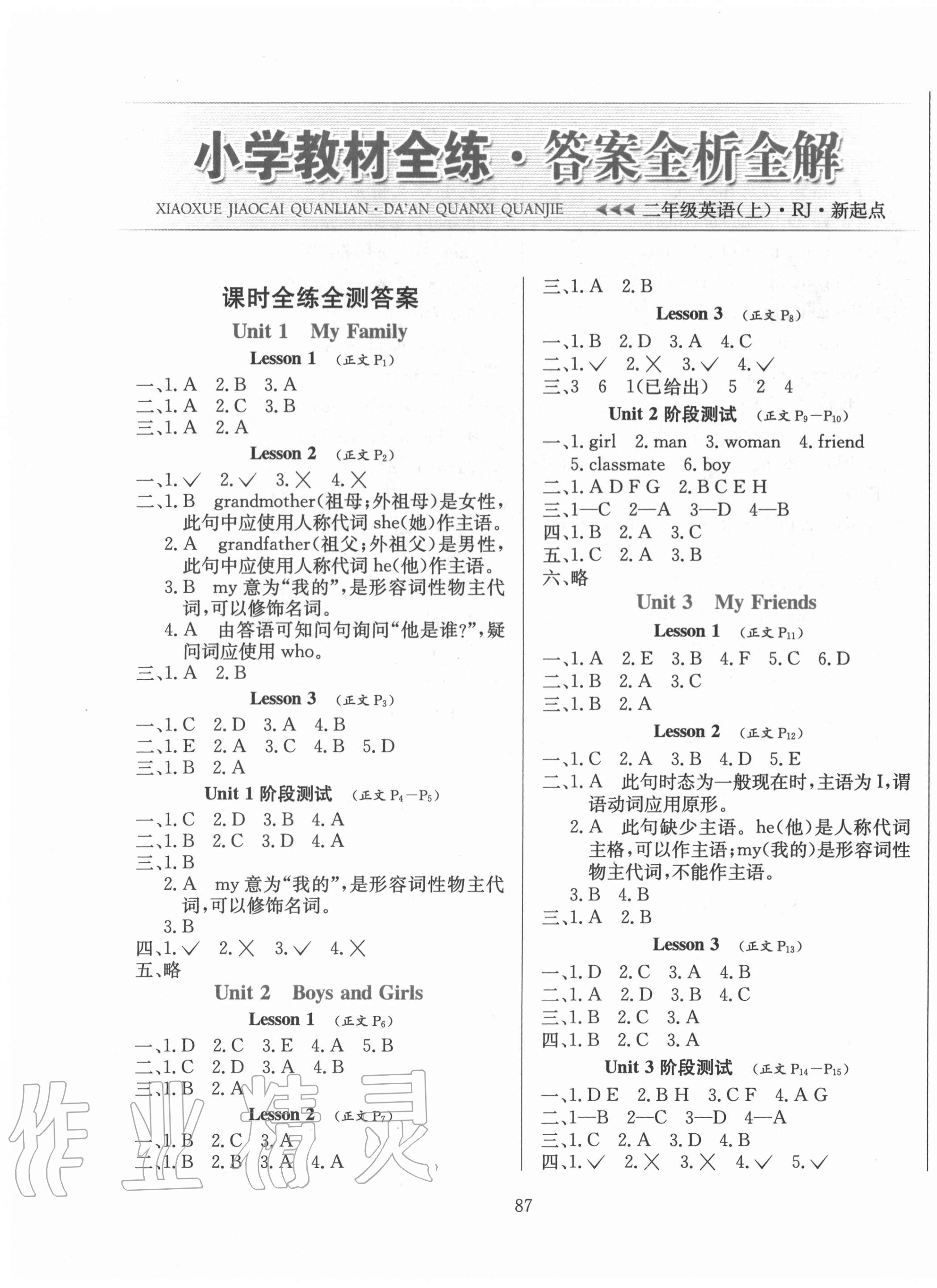 2020年小學(xué)教材全練二年級英語上冊人教新起點(diǎn) 第1頁