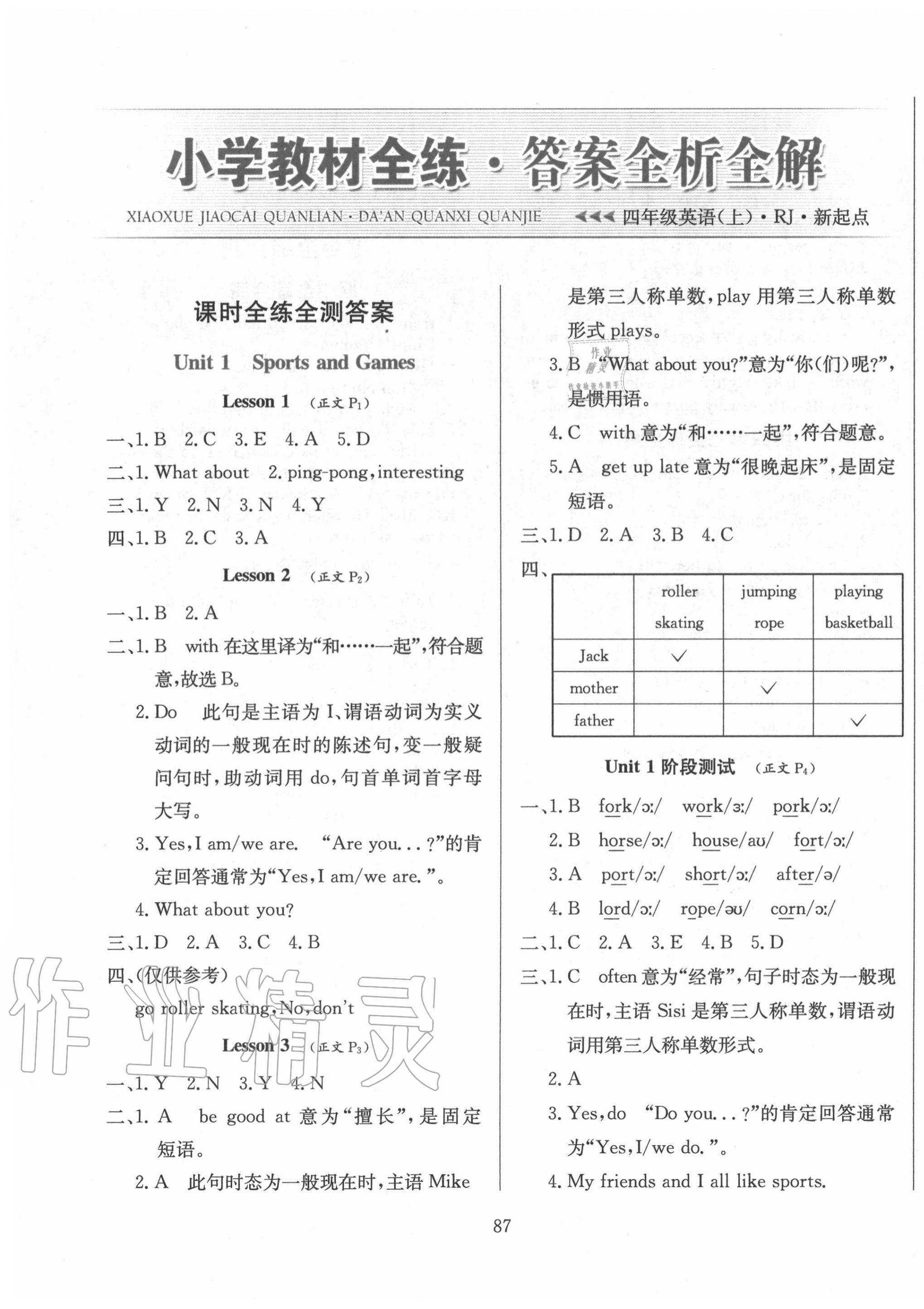 2020年小學(xué)教材全練四年級(jí)英語(yǔ)上冊(cè)人教新起點(diǎn) 第1頁(yè)