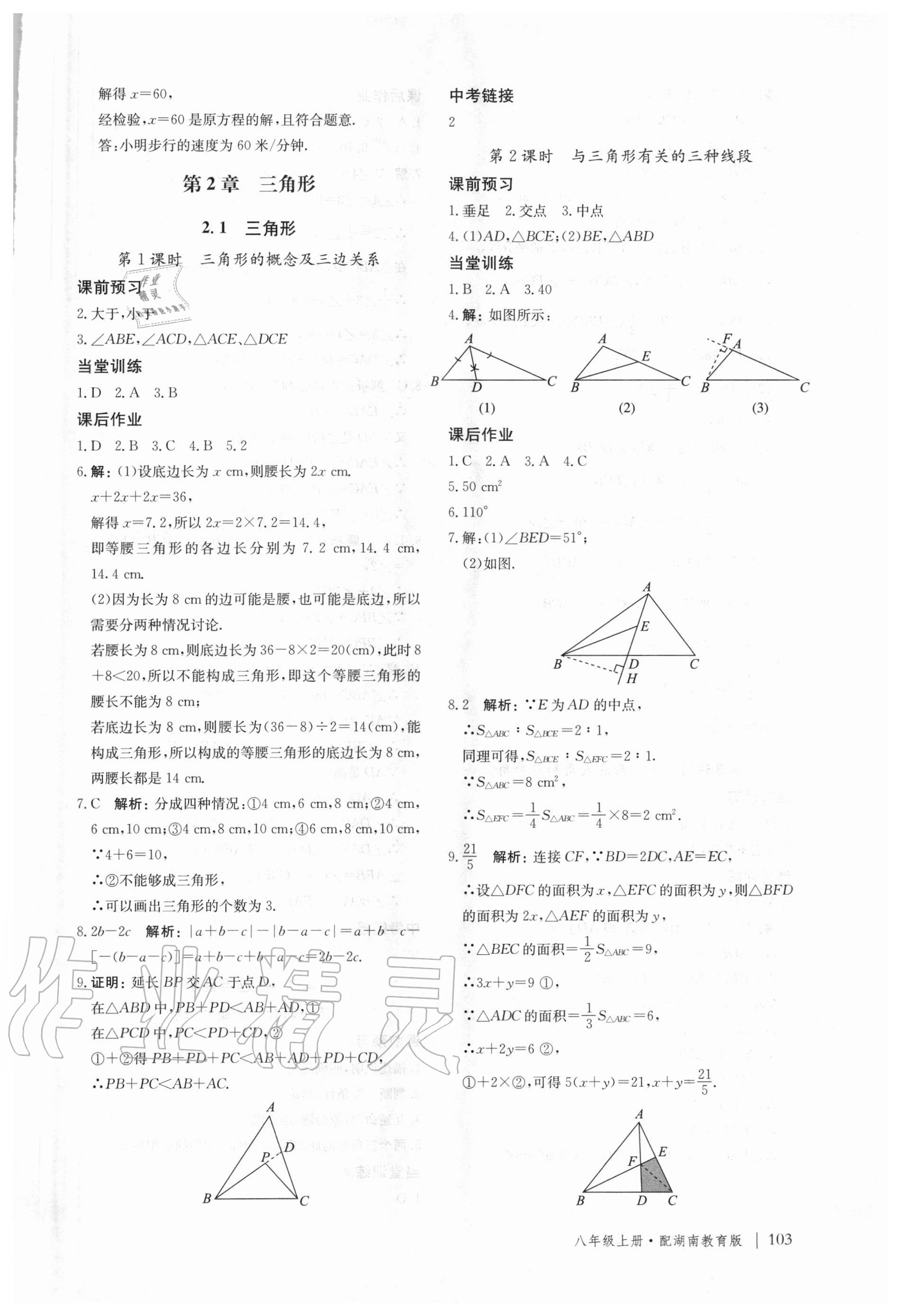 2020年新课堂同步训练八年级数学上册湖南教育版 第7页