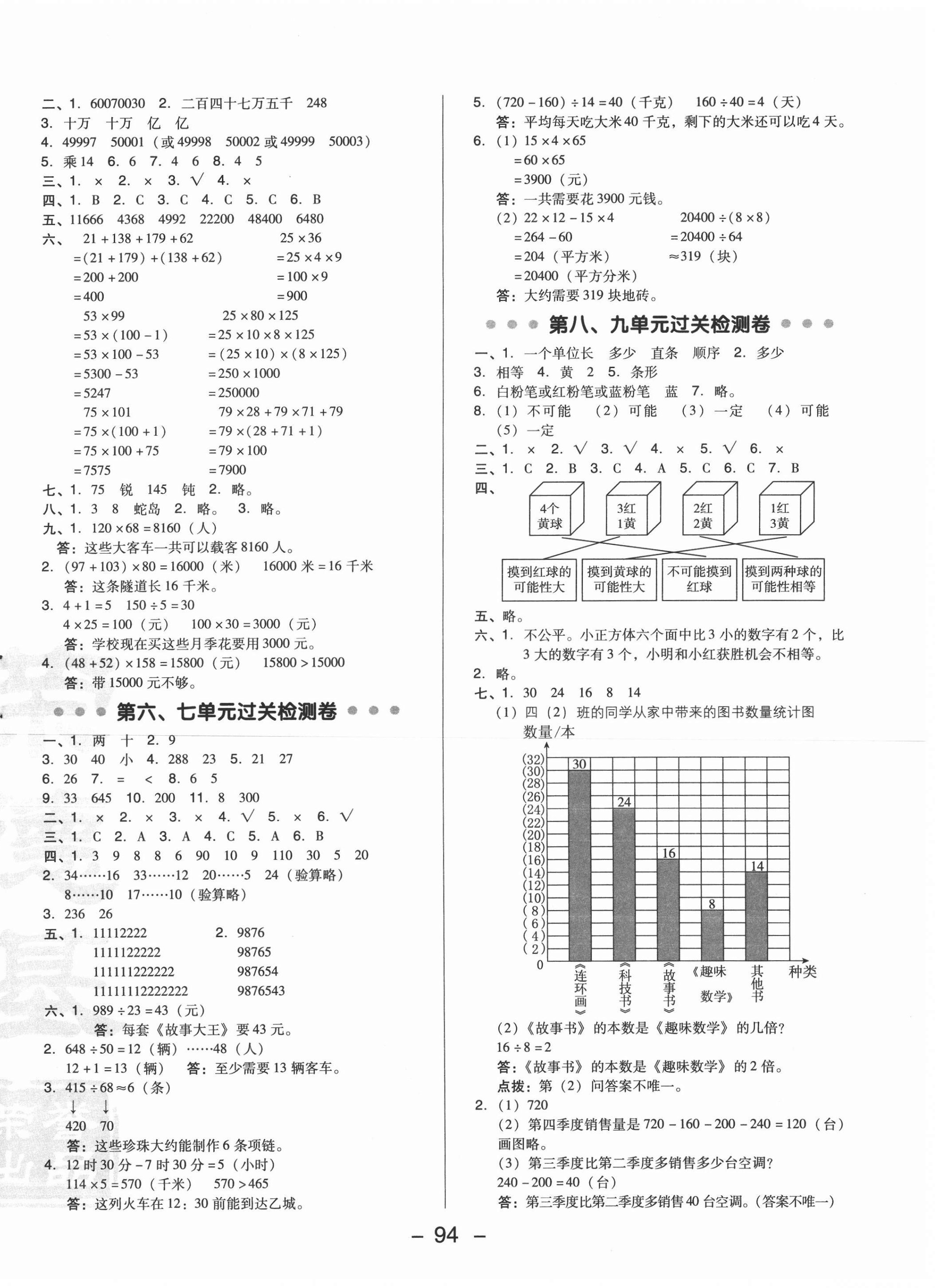 2020年綜合應(yīng)用創(chuàng)新題典中點(diǎn)四年級(jí)數(shù)學(xué)上冊(cè)北京課改版 第2頁