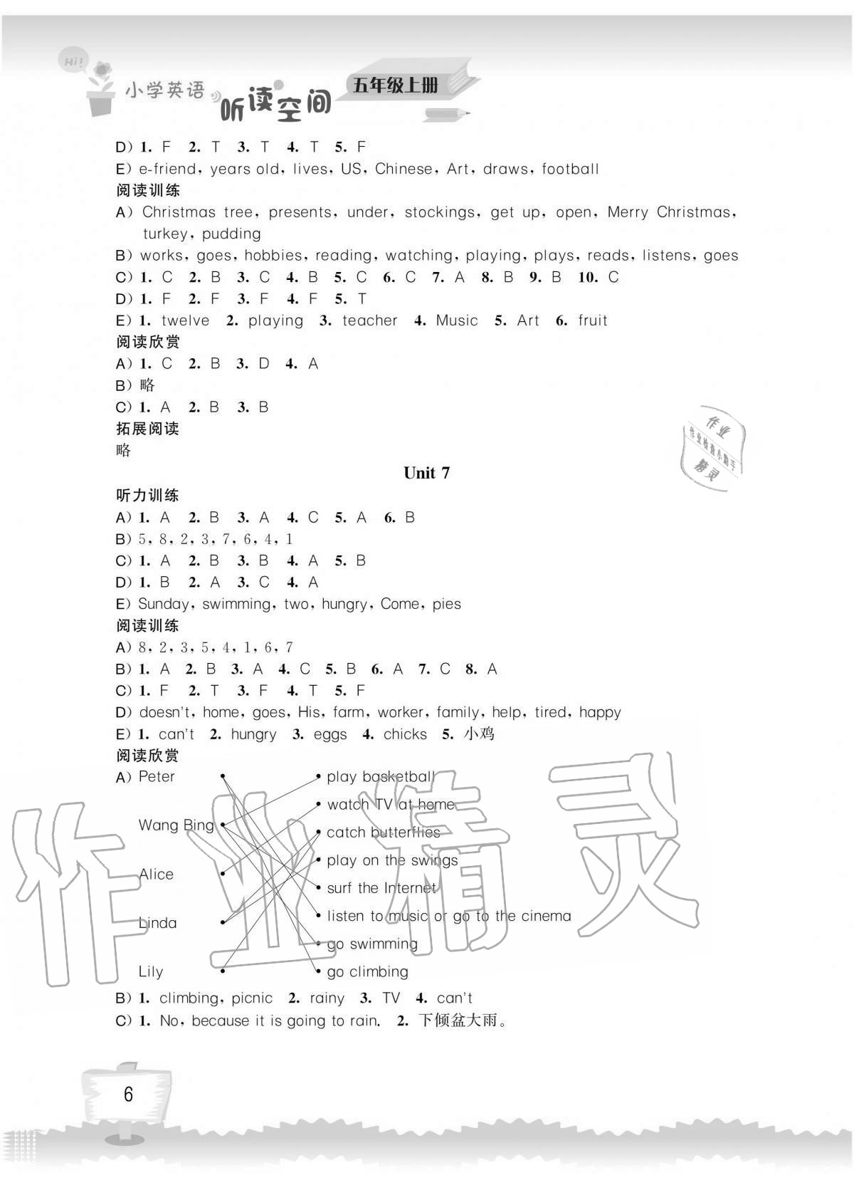 2020年小學英語聽讀空間五年級上冊譯林版讀寫版 第6頁