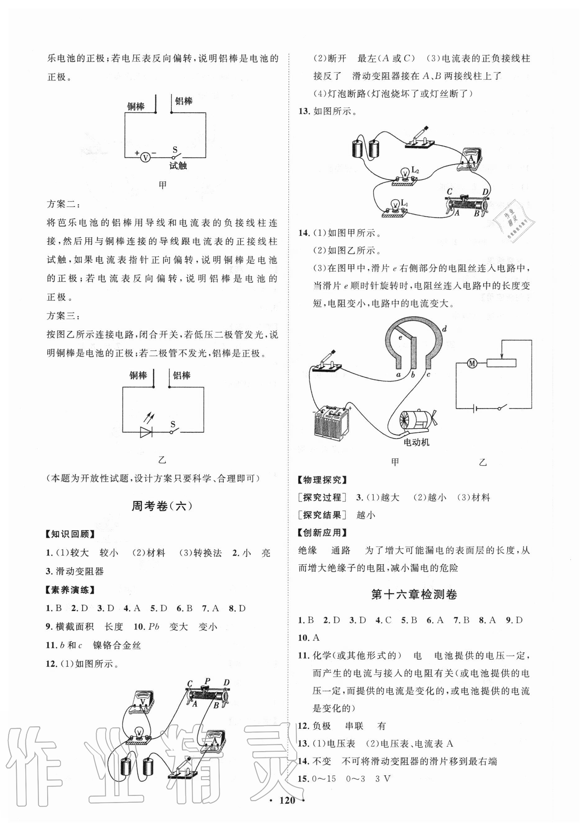 2020年初中同步練習(xí)冊(cè)分層卷九年級(jí)物理全一冊(cè)人教版 第4頁(yè)