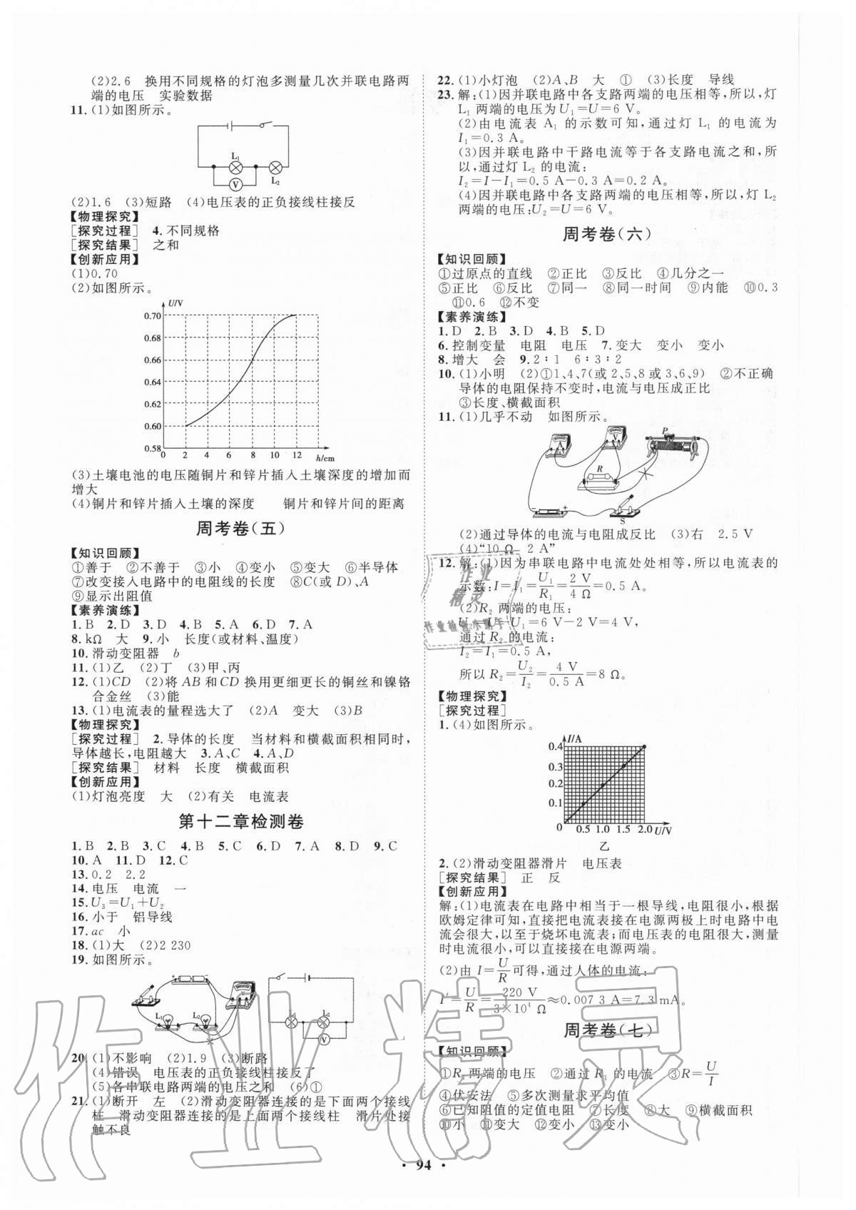 2020年初中同步練習(xí)冊(cè)分層卷九年級(jí)物理上冊(cè)魯科版五四制 第2頁(yè)