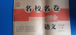 2020年名校名卷期末沖刺100分六年級語文上冊人教版成都專版