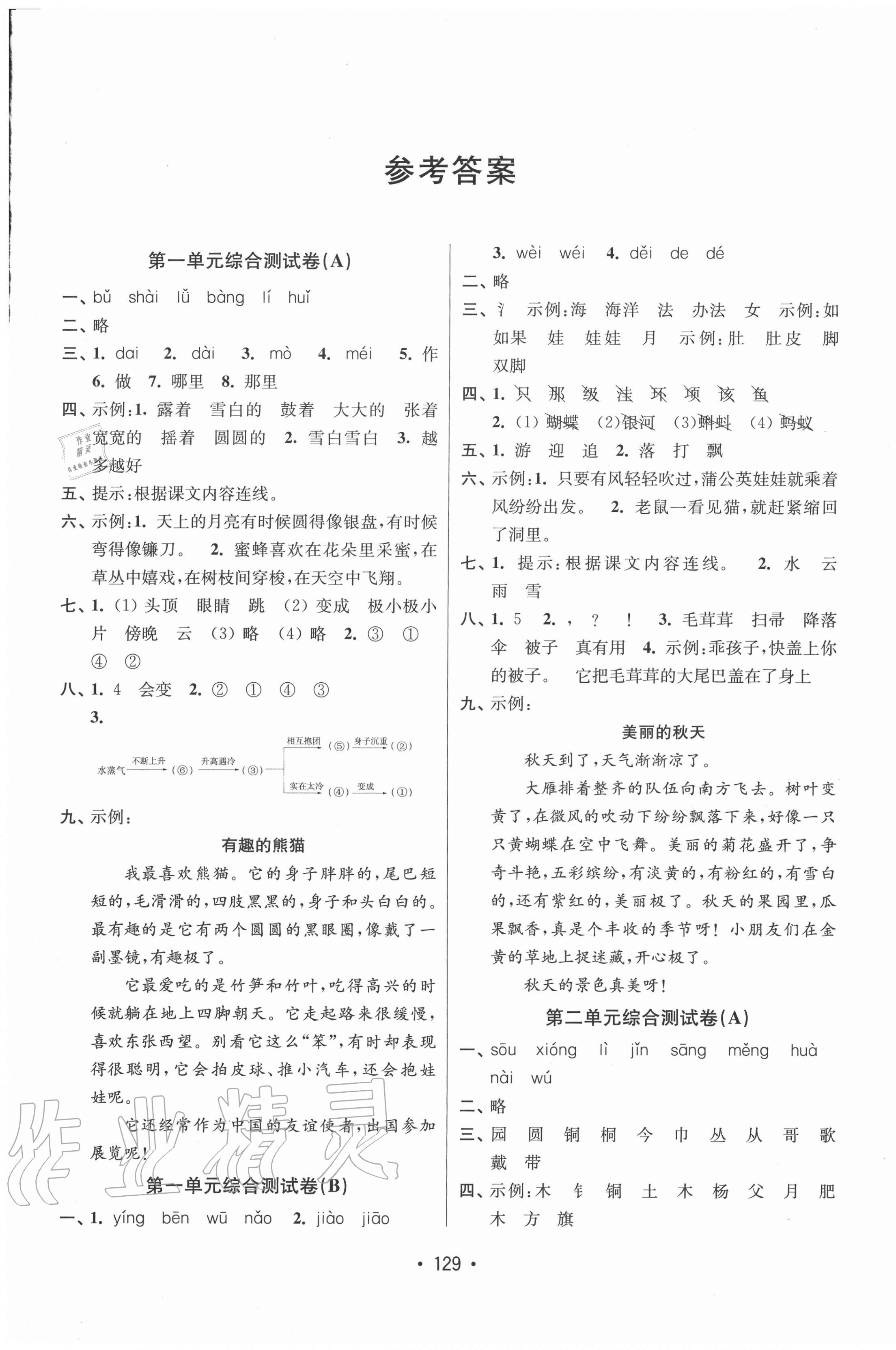 2020年成長(zhǎng)空間大試卷二年級(jí)語(yǔ)文上冊(cè)全國(guó)版 第1頁(yè)