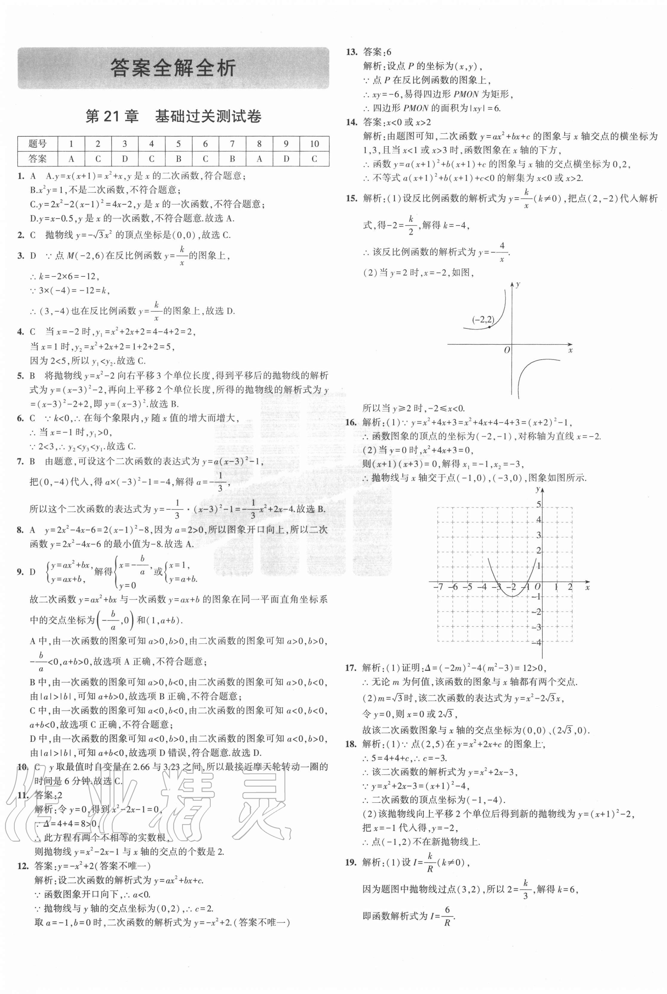 2020年5年中考3年模擬初中試卷九年級數(shù)學上冊滬科版 第1頁