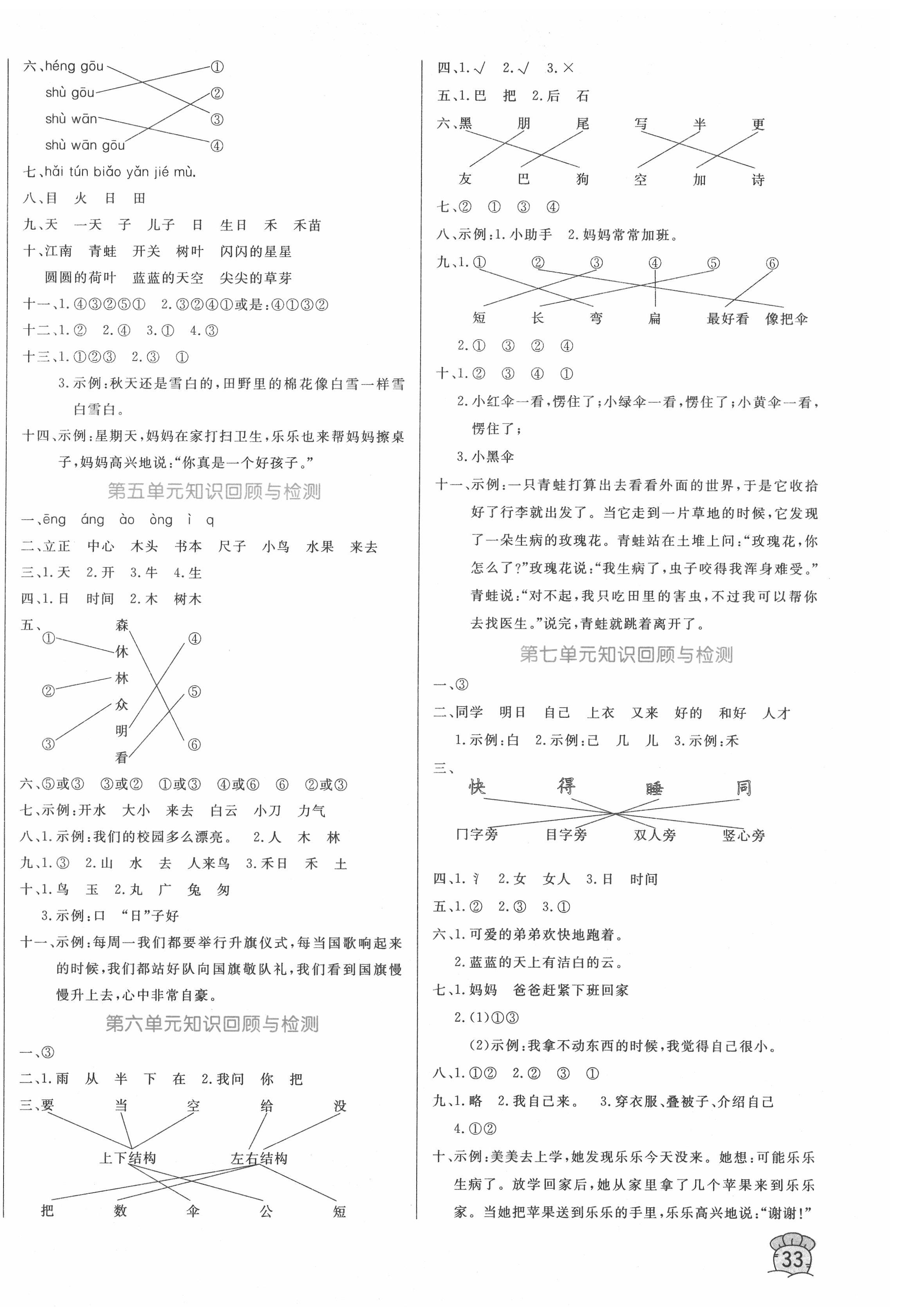 2020年黃岡名卷一年級(jí)語(yǔ)文上冊(cè)人教版 第2頁(yè)