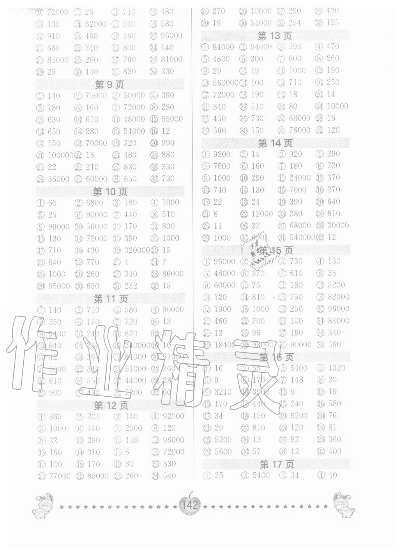 2020年超能學(xué)典口算題卡五年級上冊江蘇版 第2頁