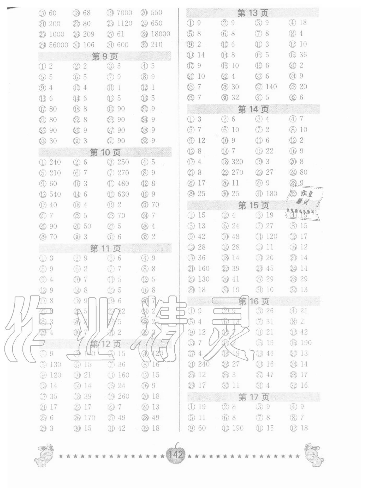 2020年超能學(xué)典口算題卡四年級上冊江蘇版 第2頁