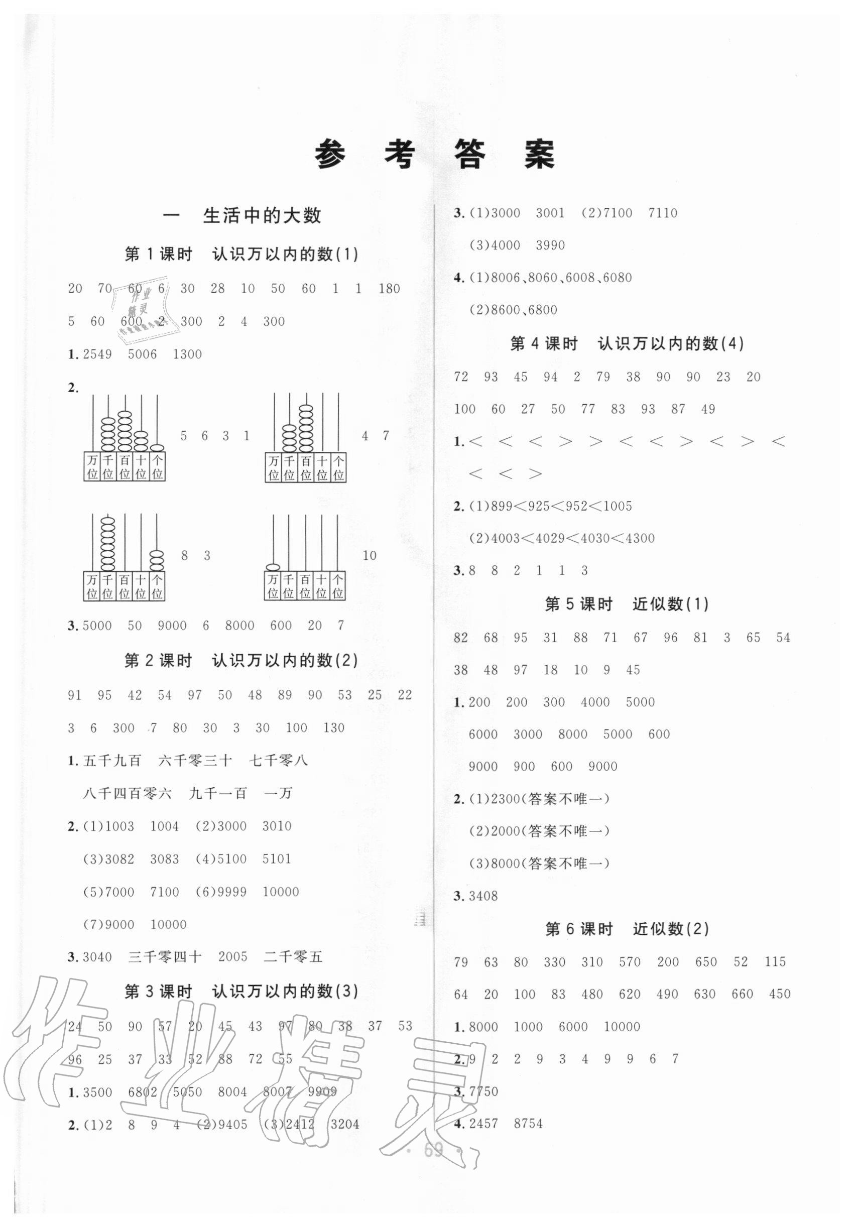 2020年海淀口算天天練三年級上冊冀教版 第1頁
