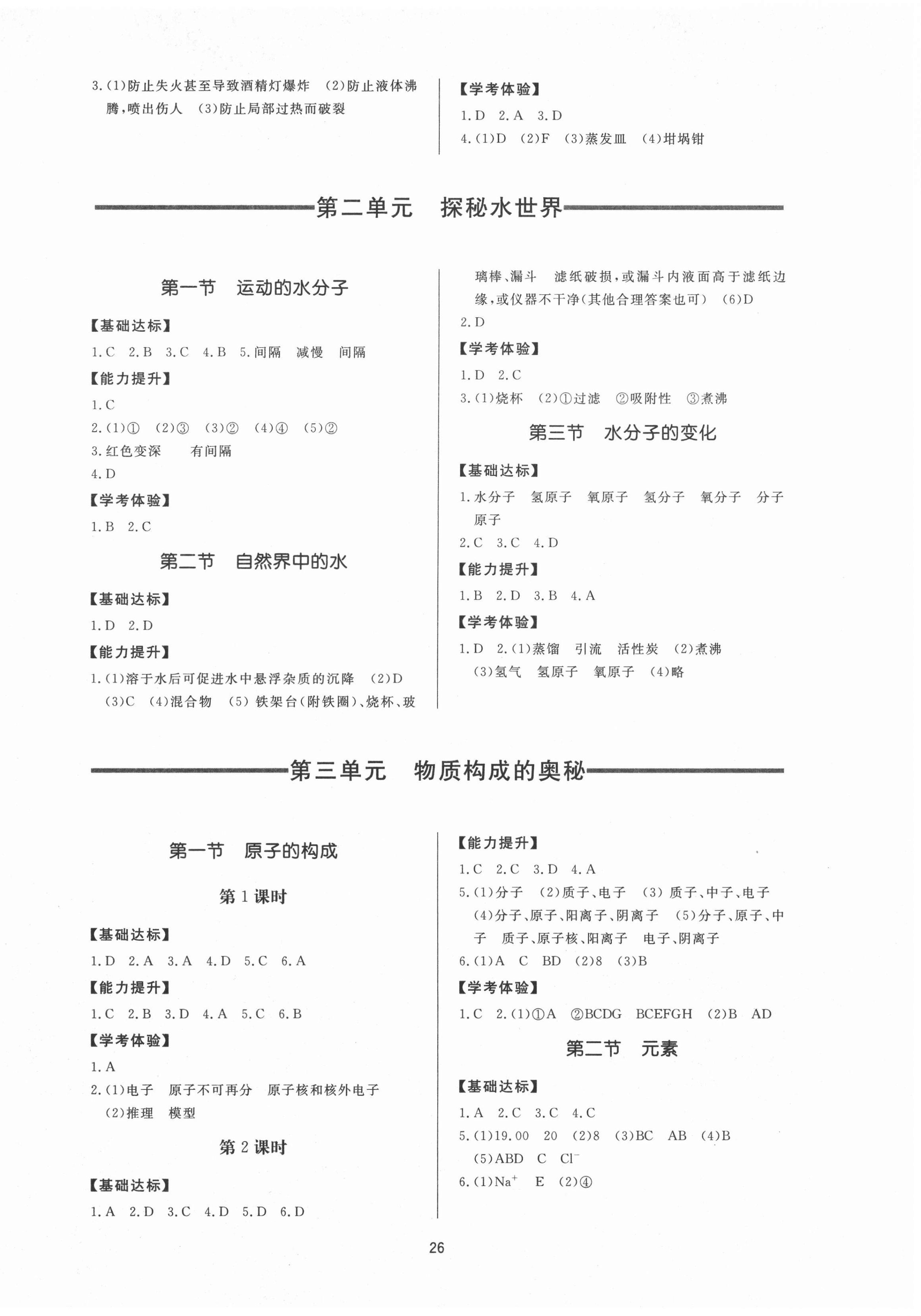 2020年新課程學習與檢測八年級化學全一冊魯教版54制 第2頁