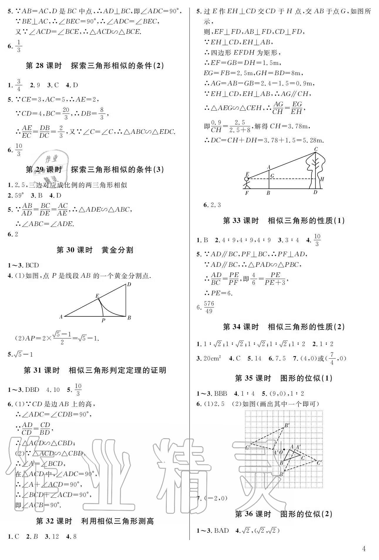 2020年一本通武漢出版社九年級數(shù)學上冊北師大版 第4頁