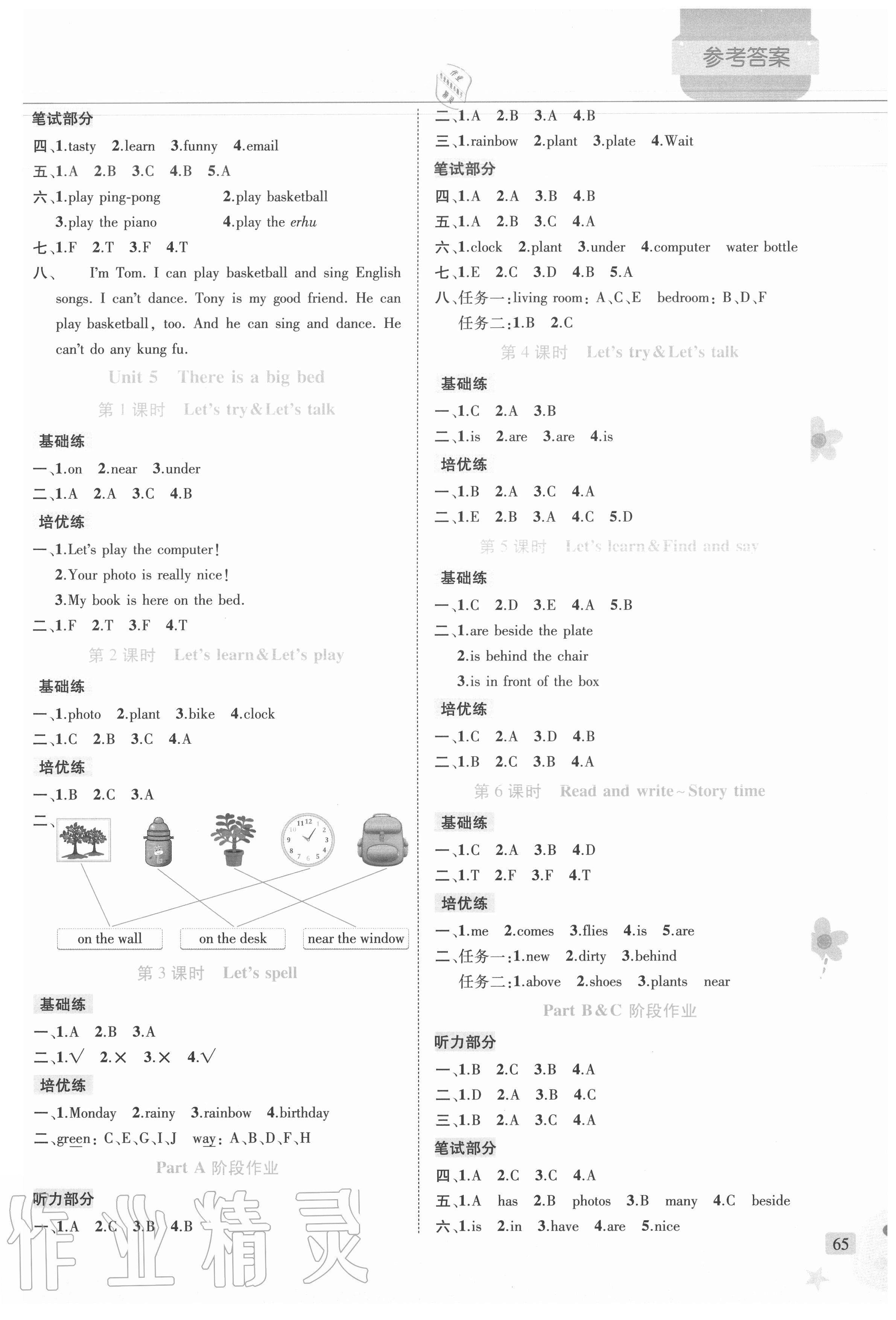 2020年?duì)钤抡n堂五年級(jí)英語(yǔ)上冊(cè)人教PEP版 第5頁(yè)