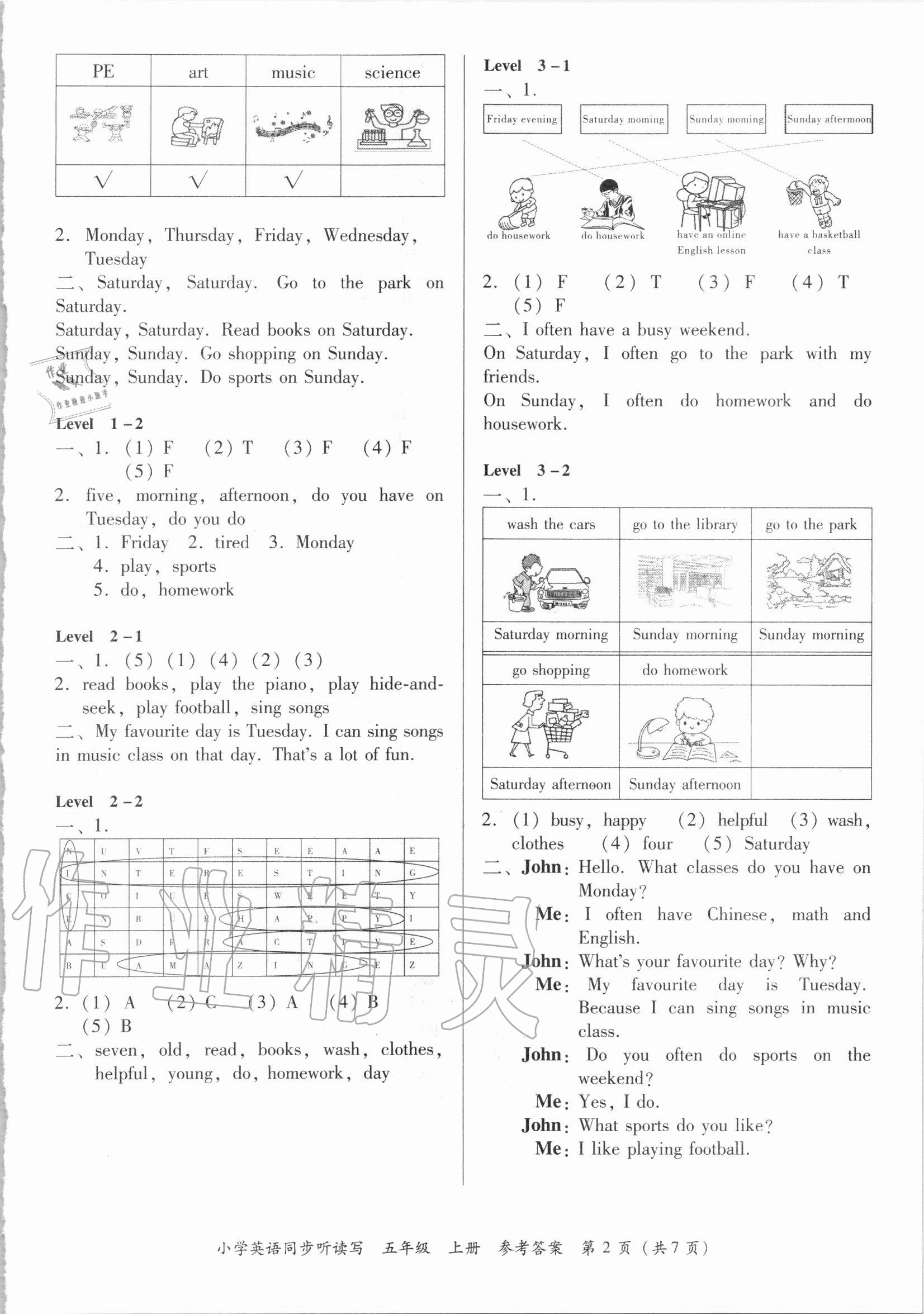 2020年小學(xué)英語(yǔ)同步聽(tīng)讀寫(xiě)五年級(jí)上冊(cè)人教PEP版 第2頁(yè)