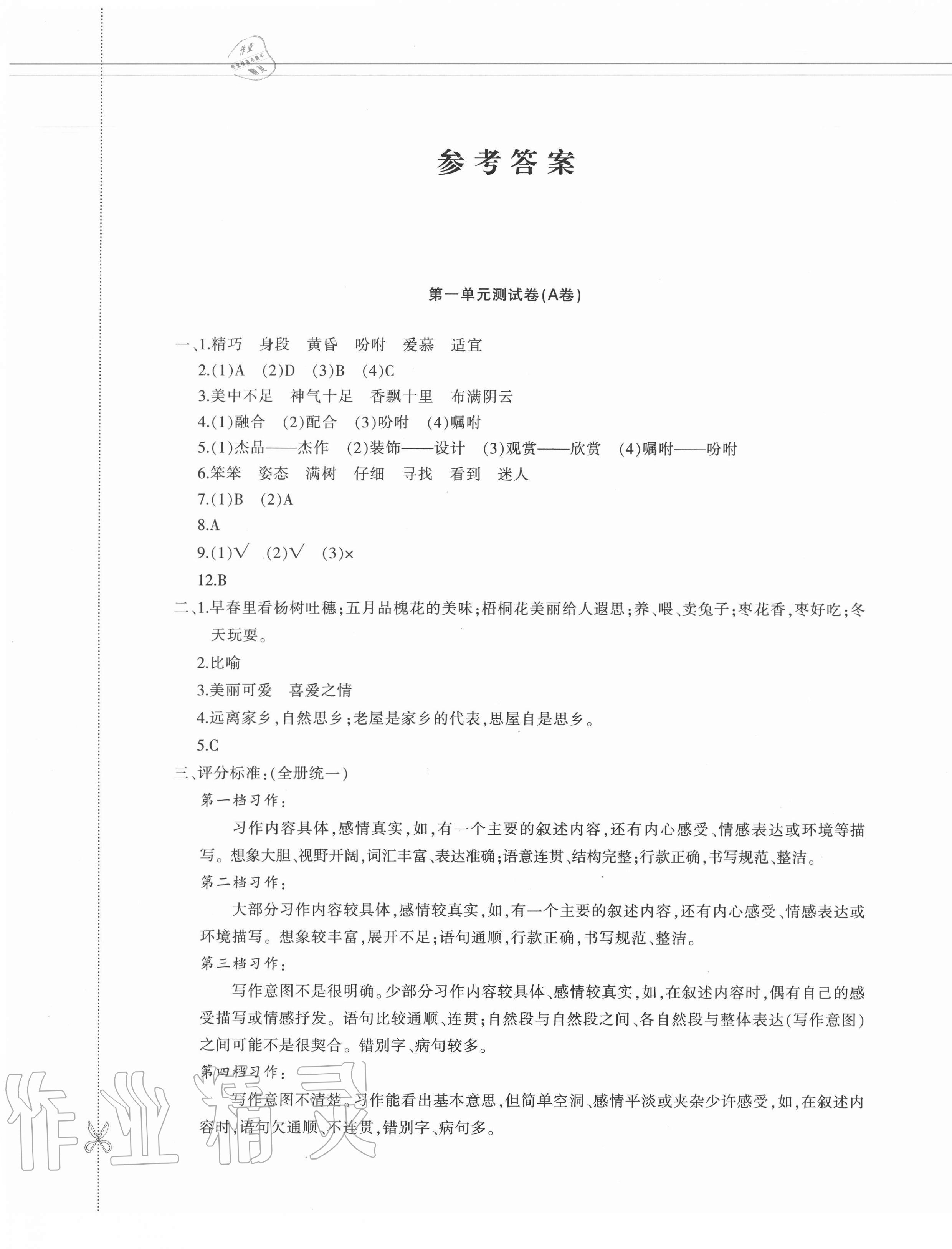 2020年優(yōu)學(xué)1+1評(píng)價(jià)與測(cè)試五年級(jí)語(yǔ)文上冊(cè)人教版 第1頁(yè)