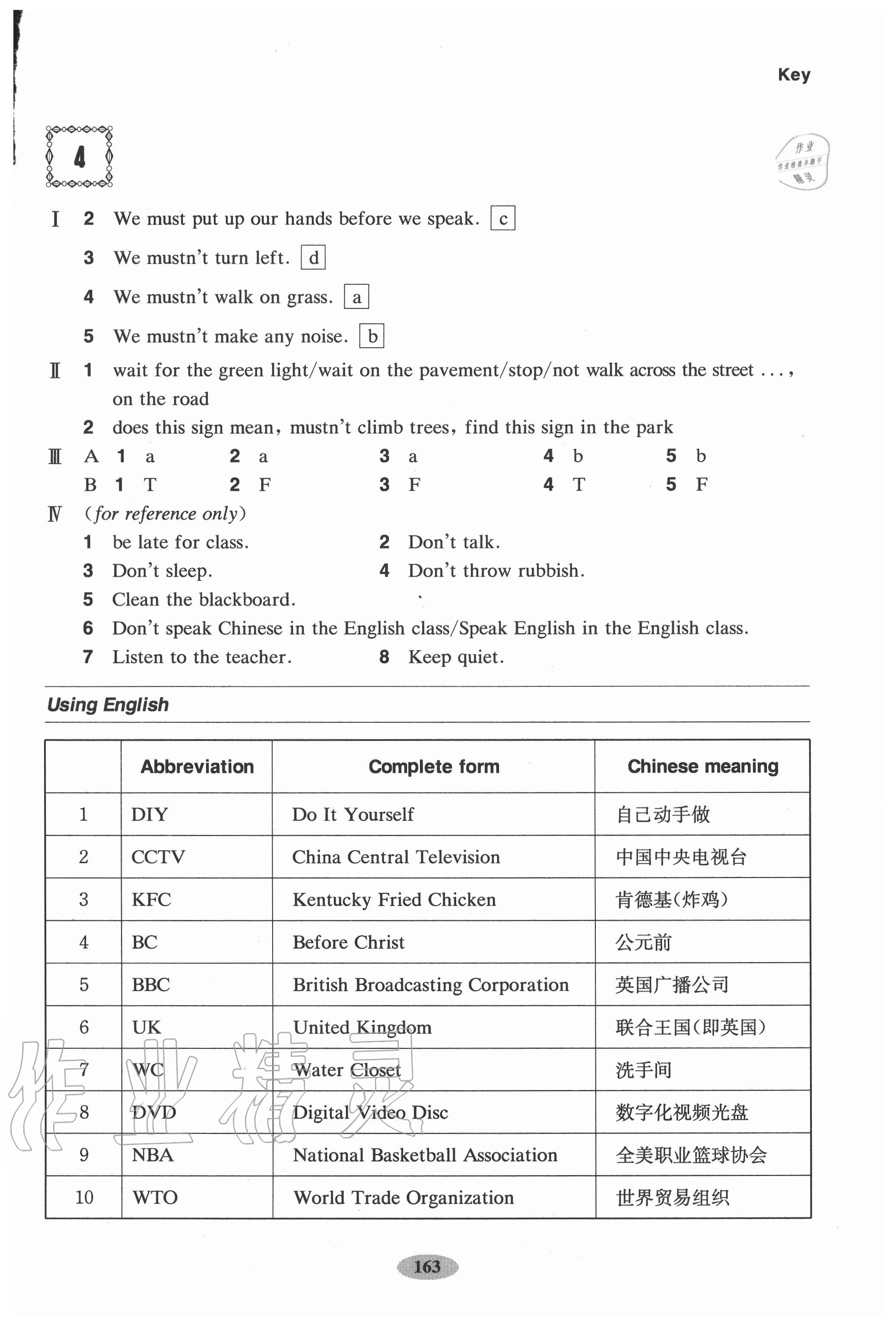 2020年怎樣學好牛津英語六年級第一學期滬教版54制 參考答案第11頁