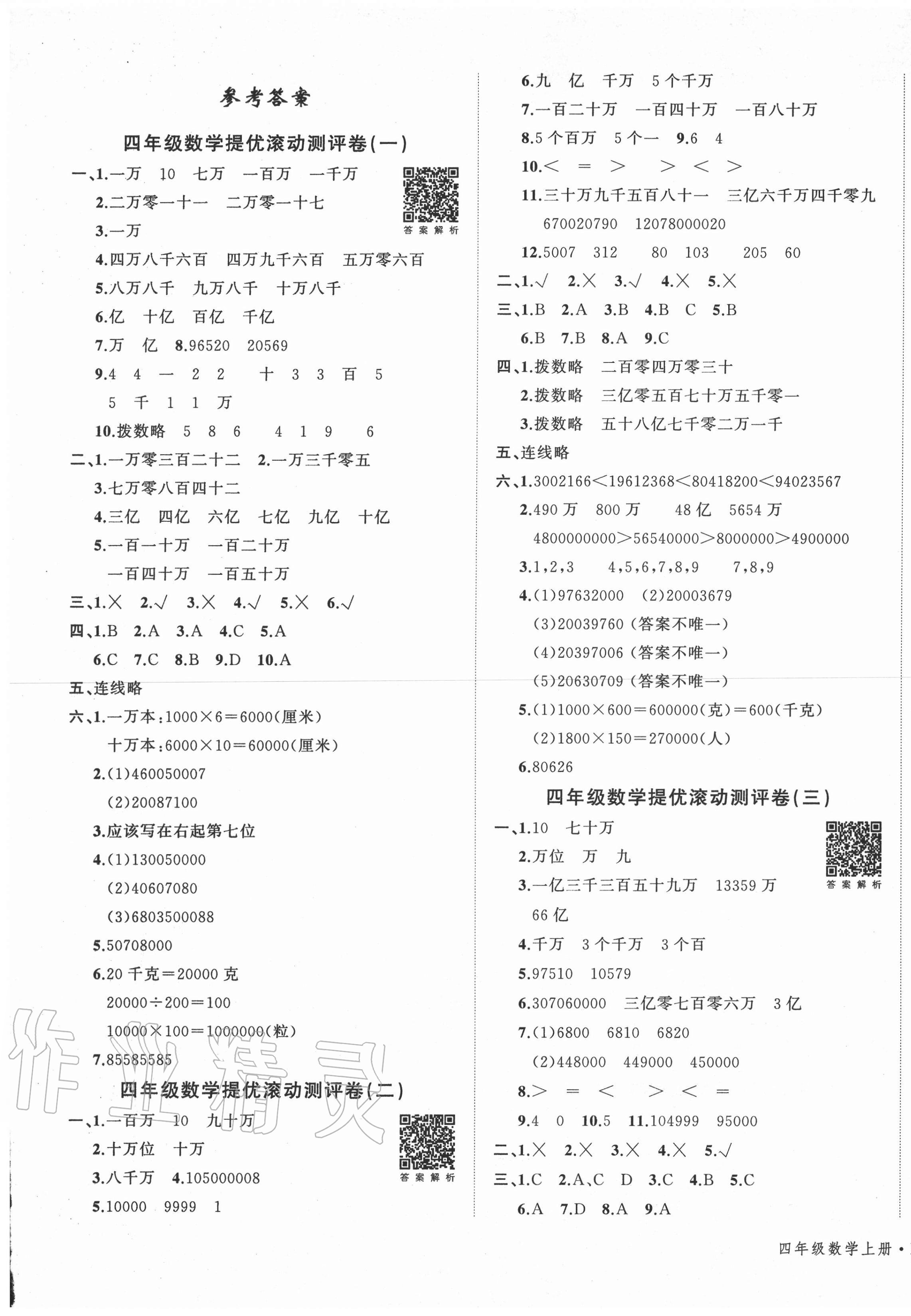 2020年一學(xué)通狀元沖刺100分四年級(jí)數(shù)學(xué)上冊(cè)北師大版 第1頁(yè)