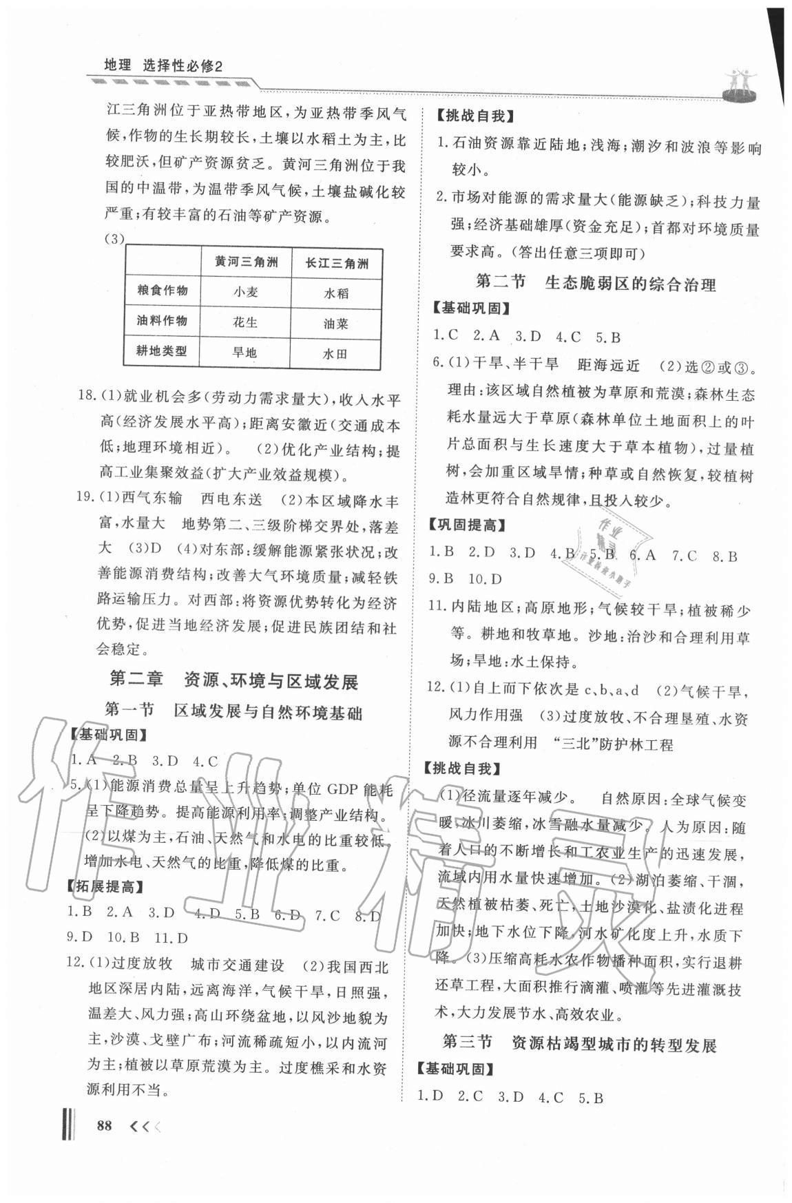 2020年高中同步練習冊地理選擇性必修2人教版山東專版山東友誼出版社 第2頁