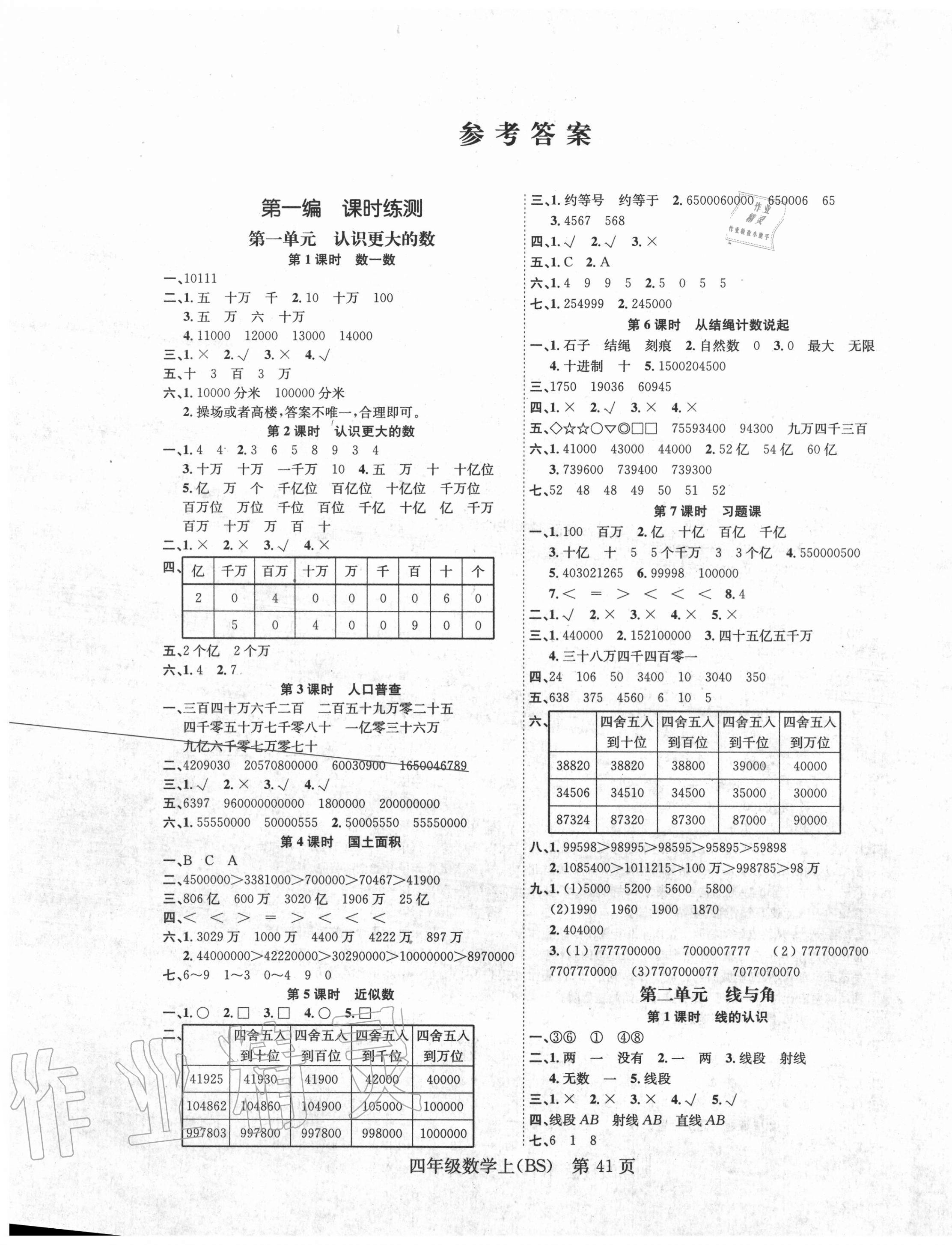 2020年國(guó)華圖書(shū)學(xué)業(yè)測(cè)評(píng)四年級(jí)數(shù)學(xué)上冊(cè)北師大版 第1頁(yè)