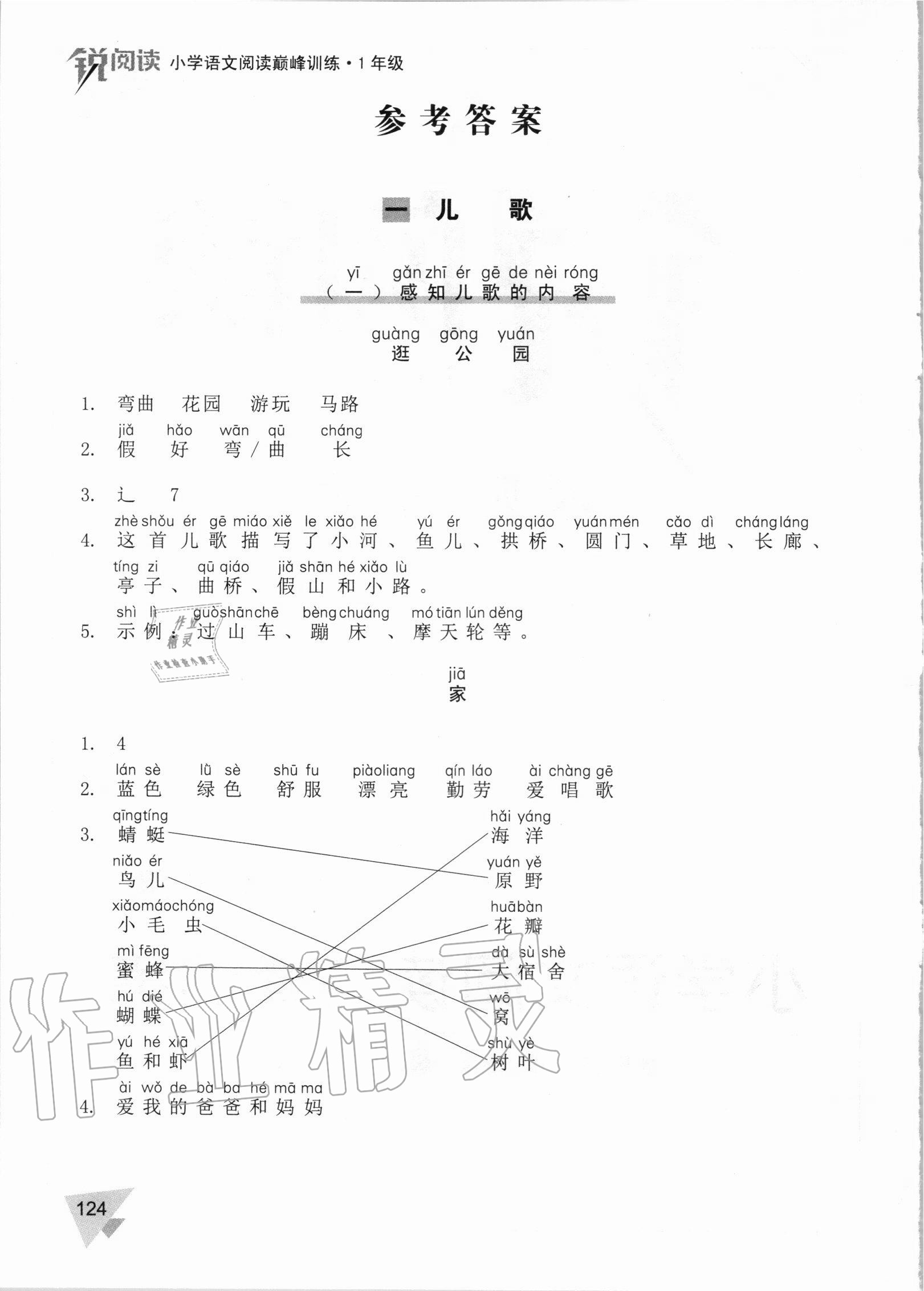 2020年锐阅读小学语文阅读巅峰训练一年级 第2页