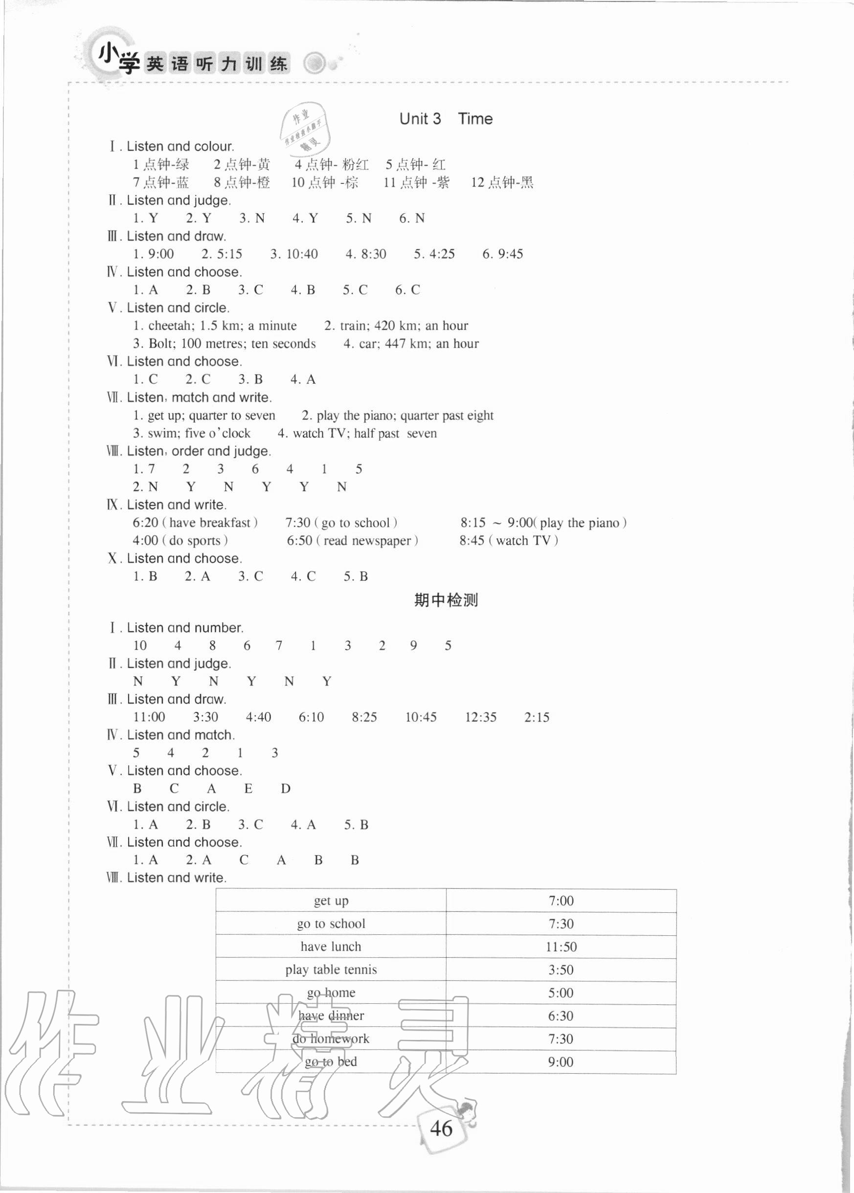 2020年小学英语听力训练五年级上册剑桥版 第2页