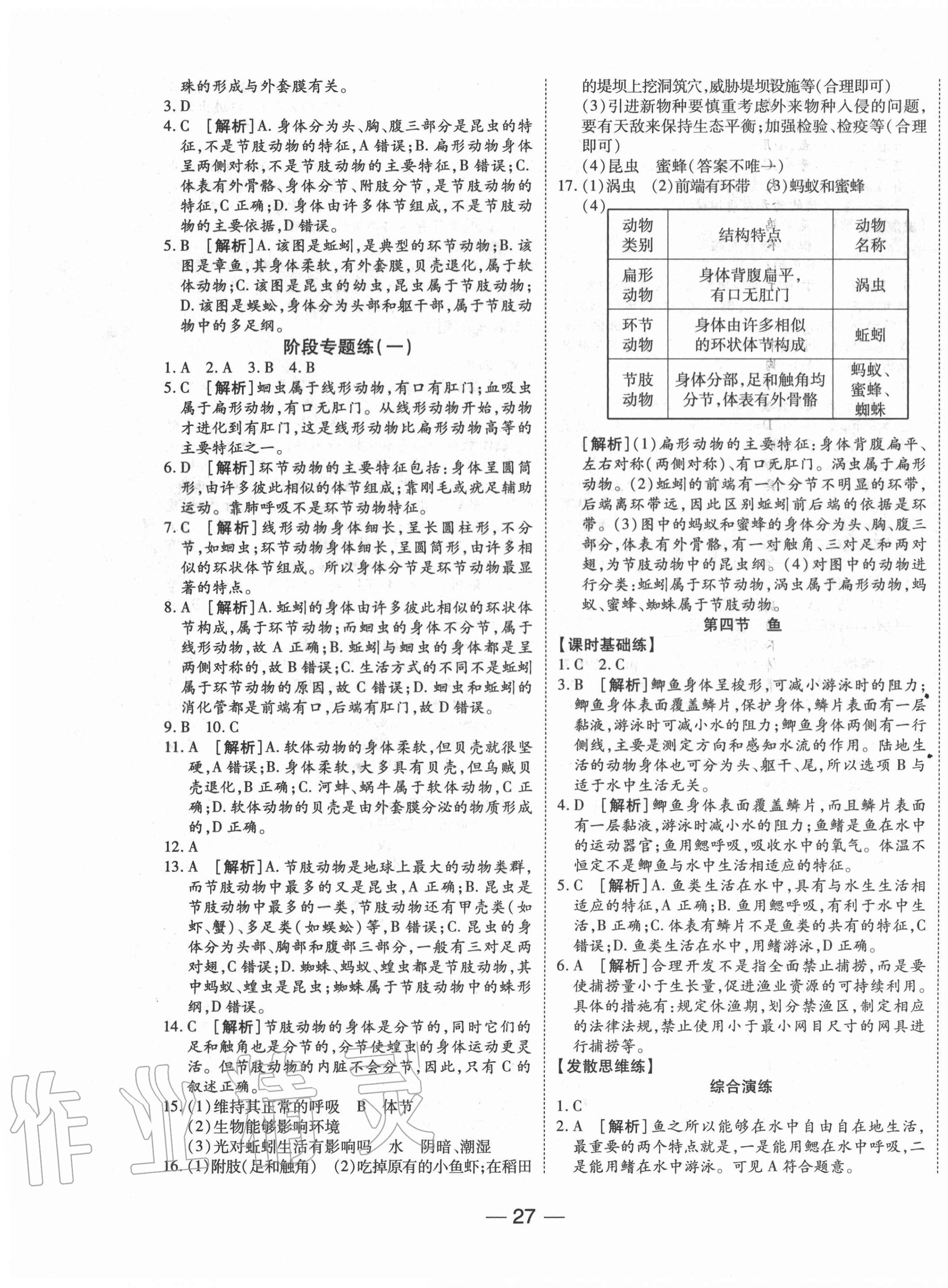 2020年E通練加考八年級生物上冊人教版 第3頁
