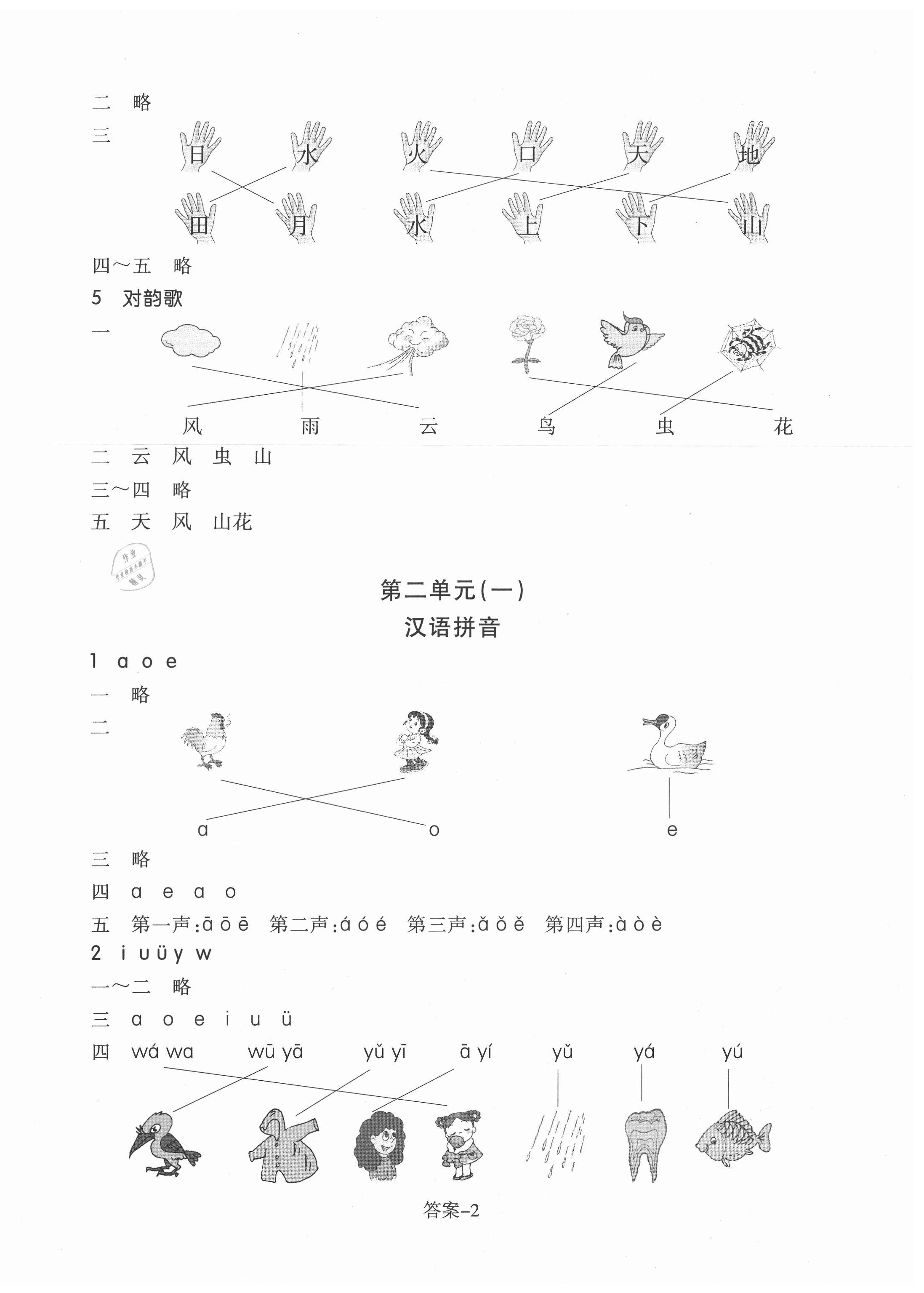 2020年每課一練一年級語文上冊人教版浙江少年兒童出版社 第2頁