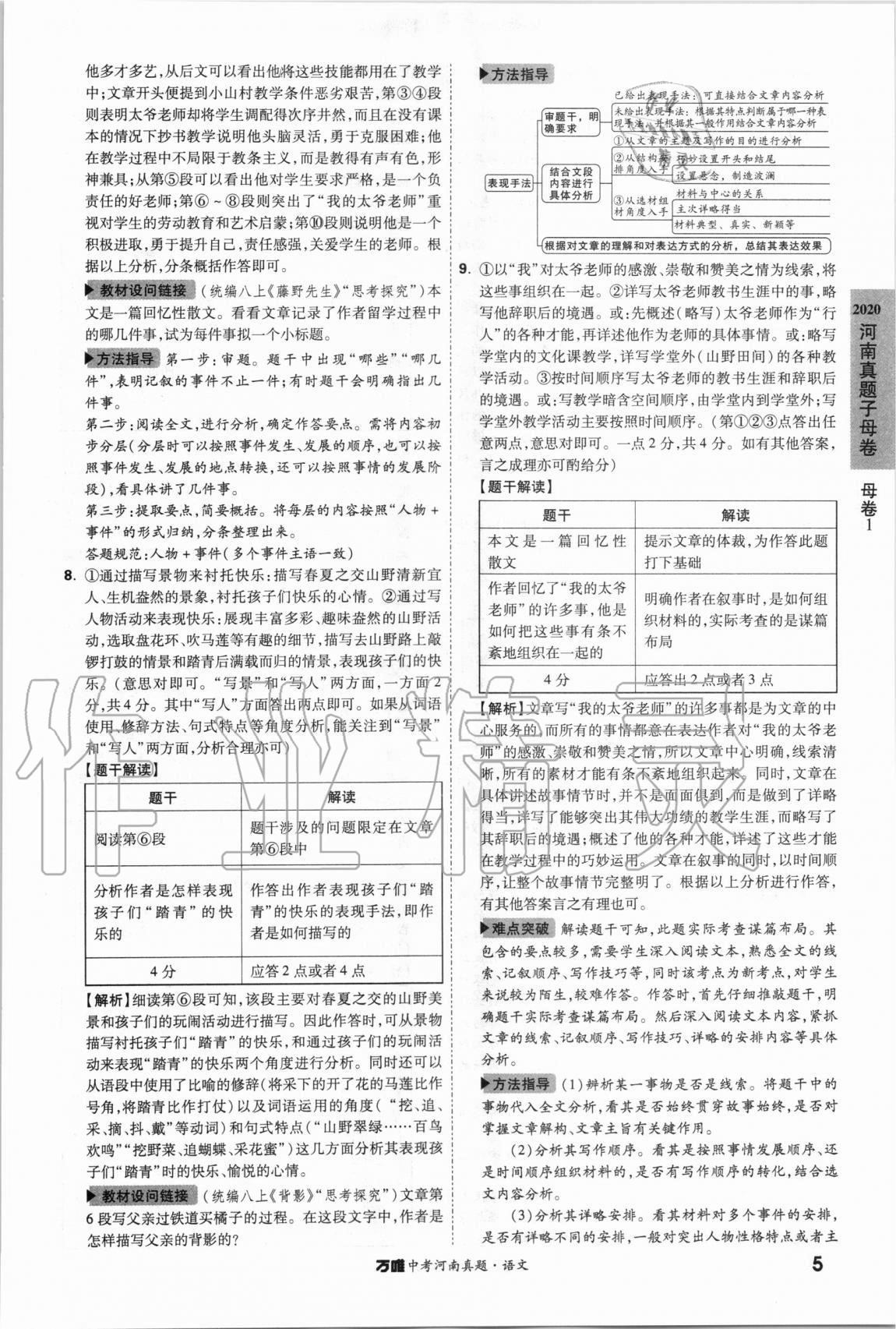 2021年萬唯中考河南真題語文 第5頁