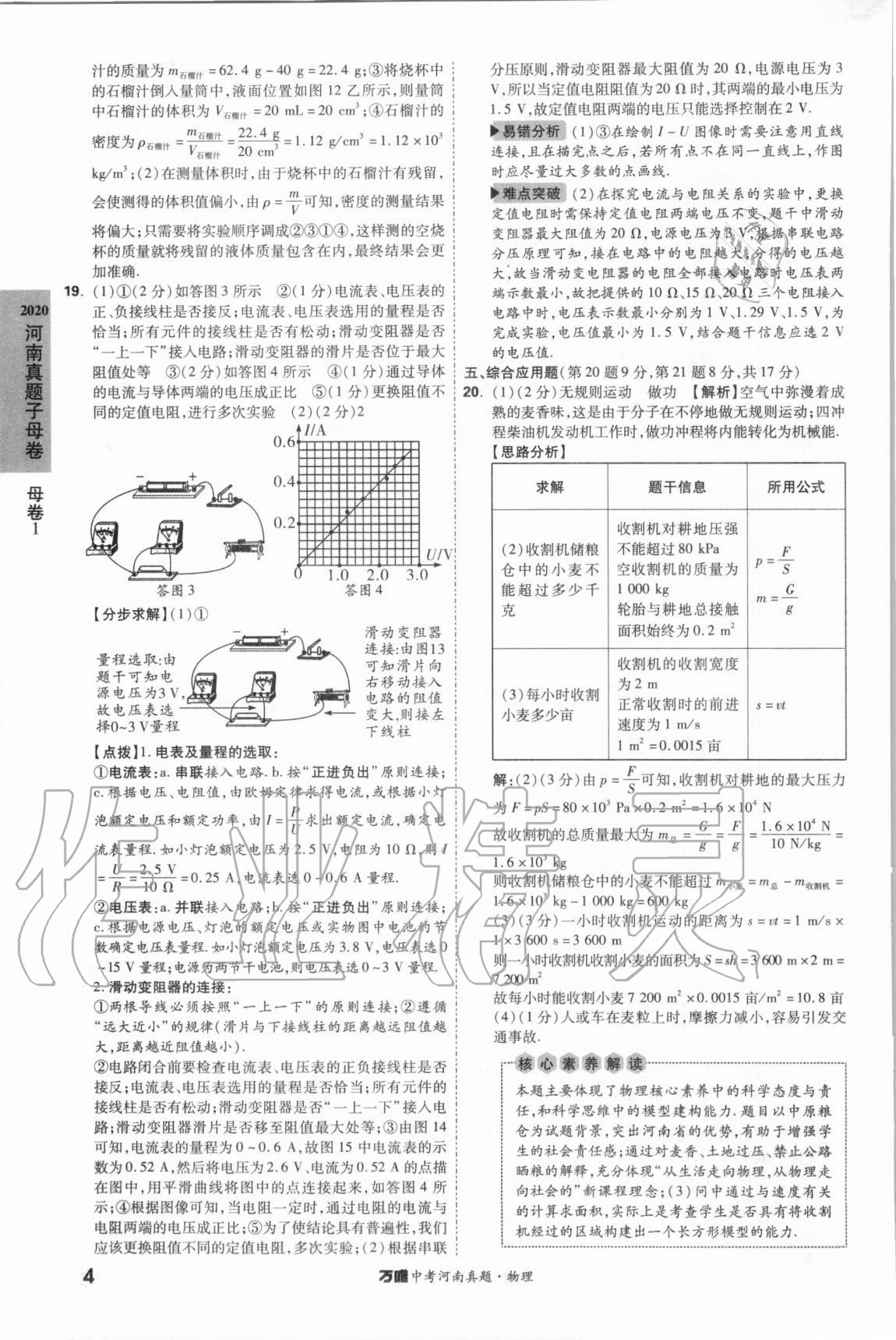 2021年萬唯中考河南真題物理 第4頁