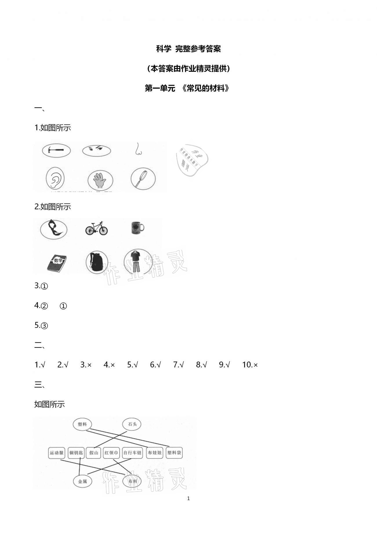 2020年小學(xué)能力素養(yǎng)自主檢測二年級科學(xué)上冊青島版 第1頁