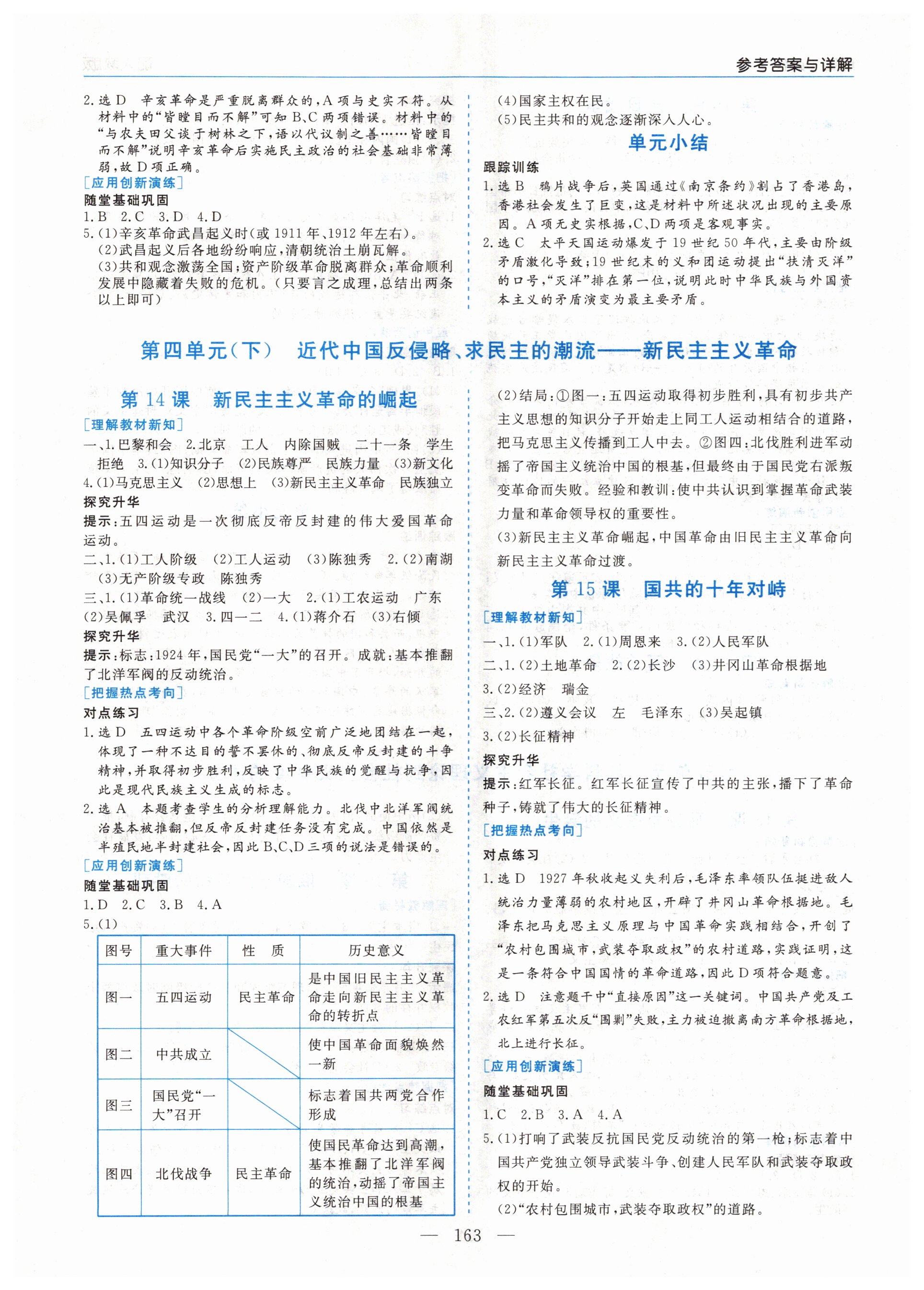 高中新課程學習指導歷史必修1人教版河南省內使用 參考答案第5頁