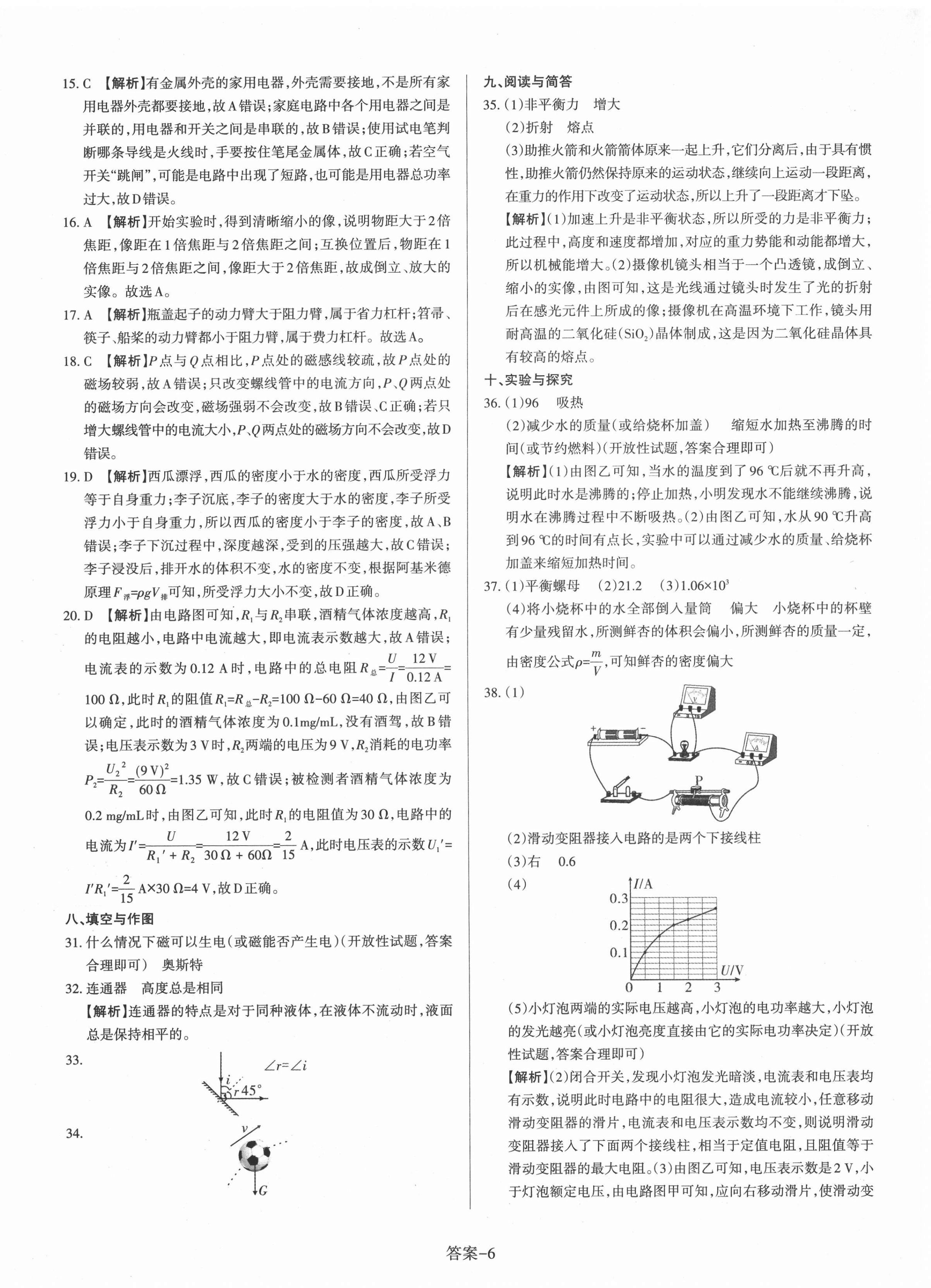 2021年山西中考權(quán)威試卷匯編物理 第6頁(yè)