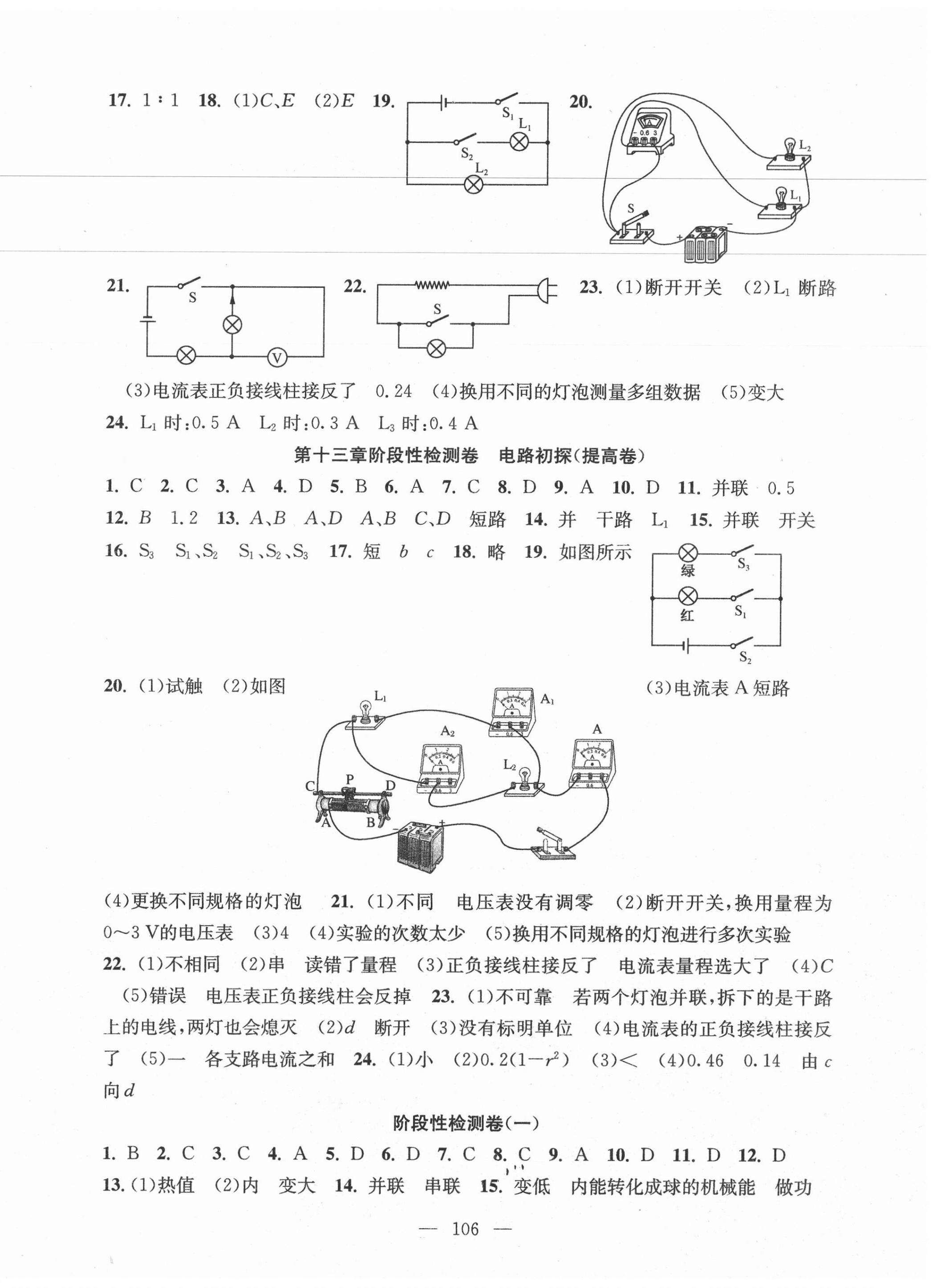 2020年階段性單元目標(biāo)大試卷九年級(jí)物理上冊(cè)蘇科版 第2頁(yè)