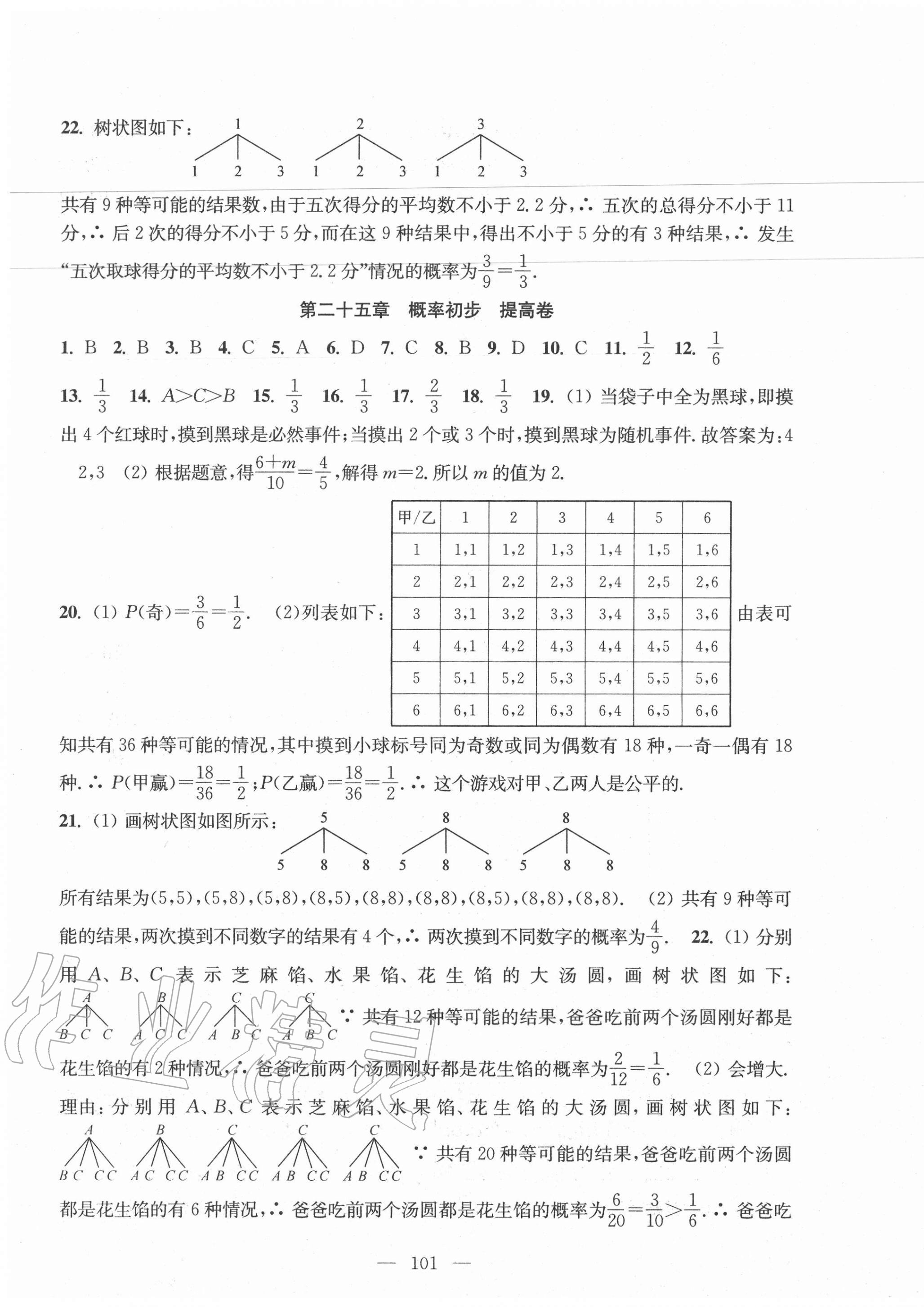 2020年階段性單元目標大試卷九年級數(shù)學(xué)上冊蘇科版 第5頁