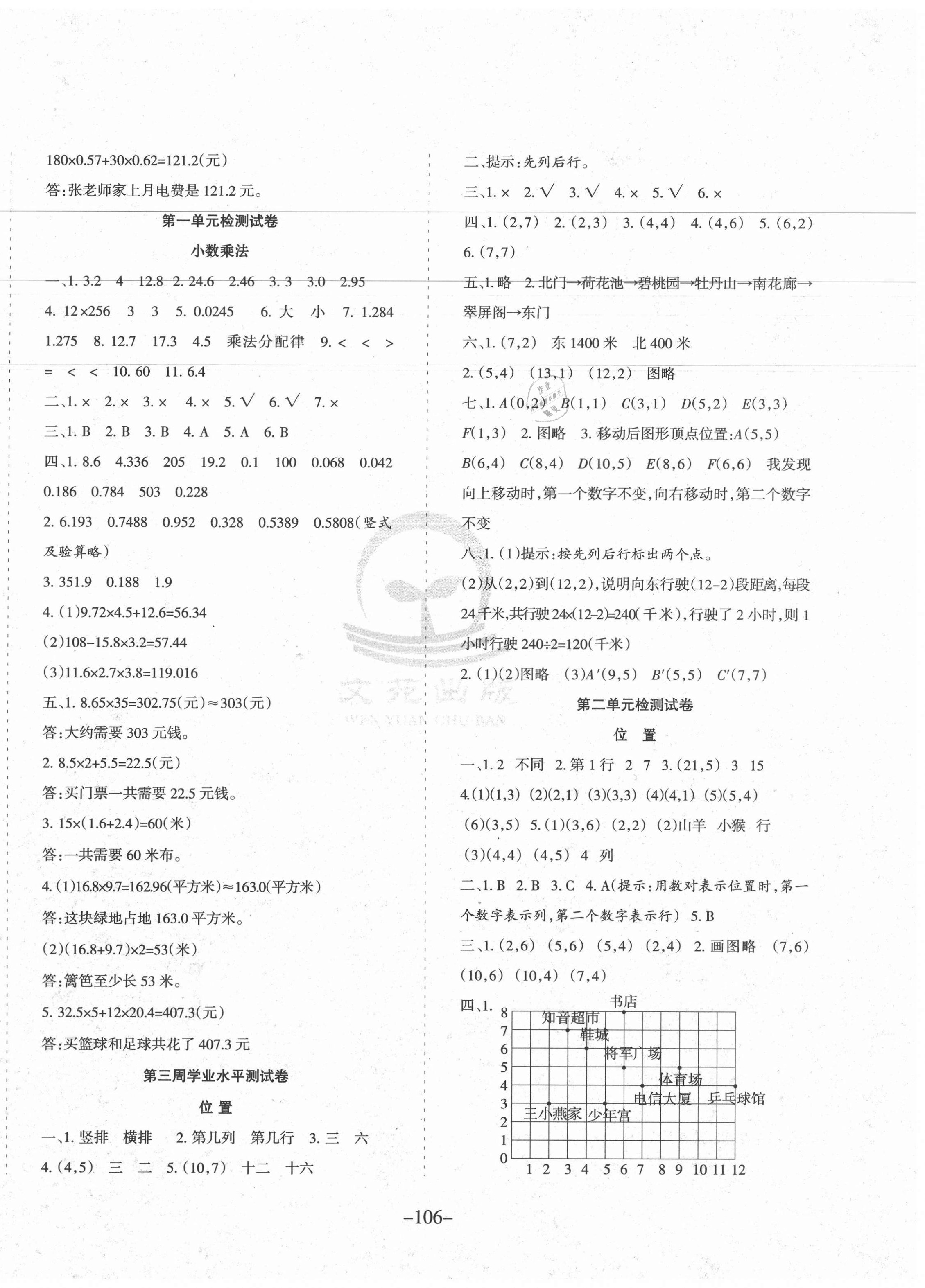 2020年小博士周考卷五年級(jí)數(shù)學(xué)上冊(cè)人教版 第2頁(yè)
