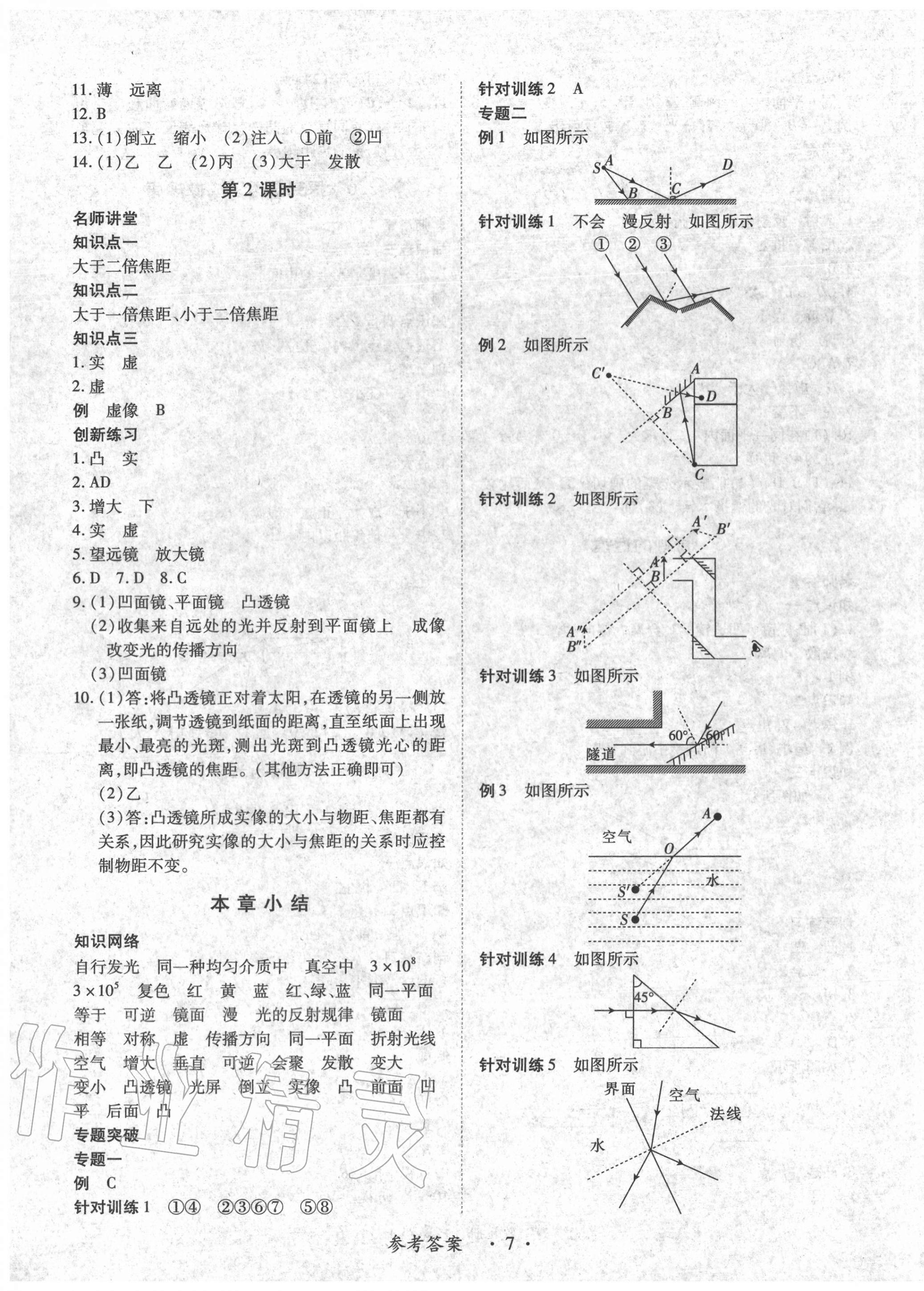 2020年一课一案创新导学八年级物理上册沪粤版 第7页