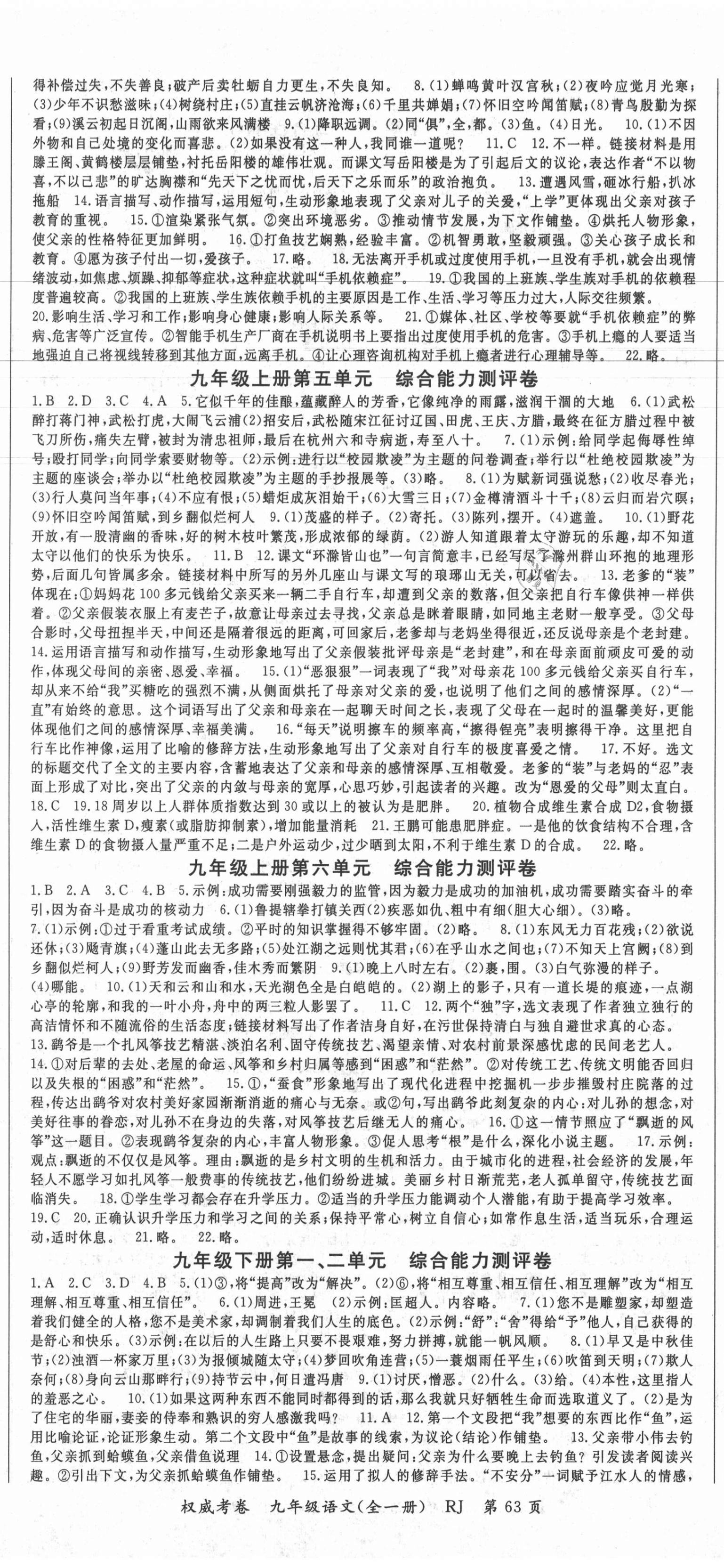 2020年智瑯圖書權(quán)威考卷九年級(jí)語文全一冊人教版 第2頁