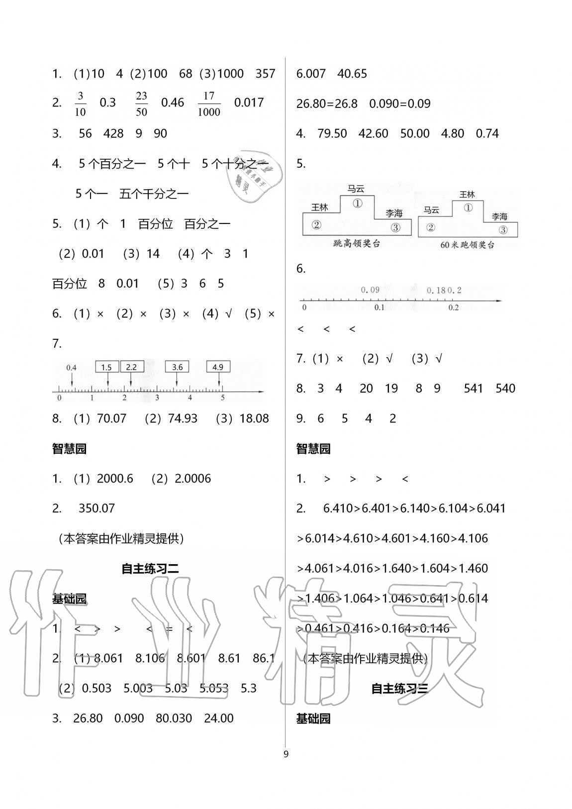 2020年小學(xué)生學(xué)習(xí)園地四年級數(shù)學(xué)上冊青島版54制 第9頁