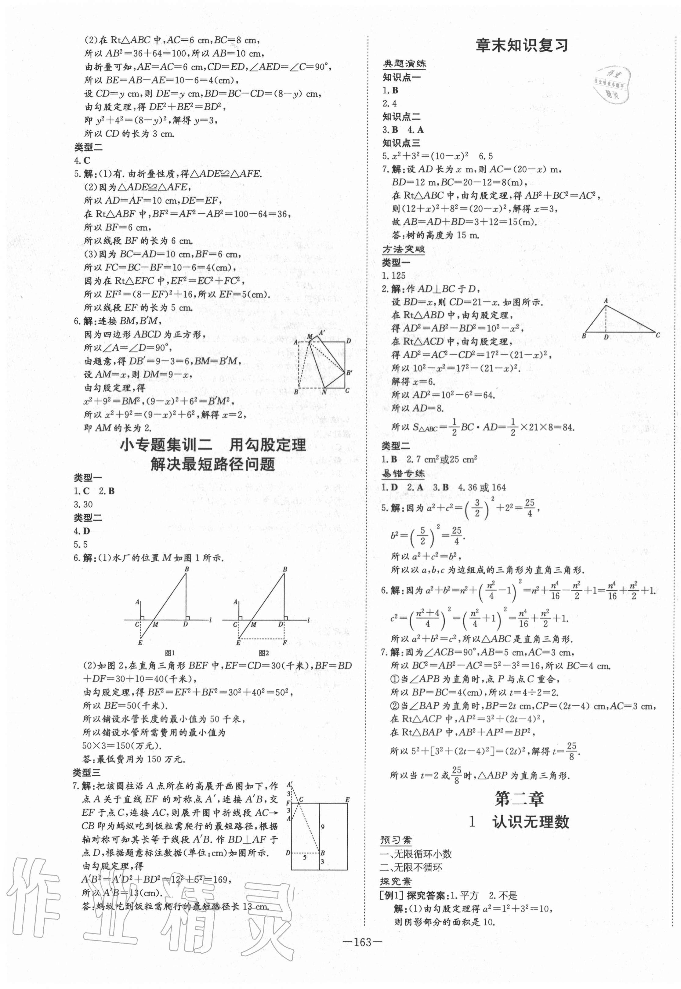 2020年初中同步学习导与练导学探究案八年级数学上册北师大版 第3页