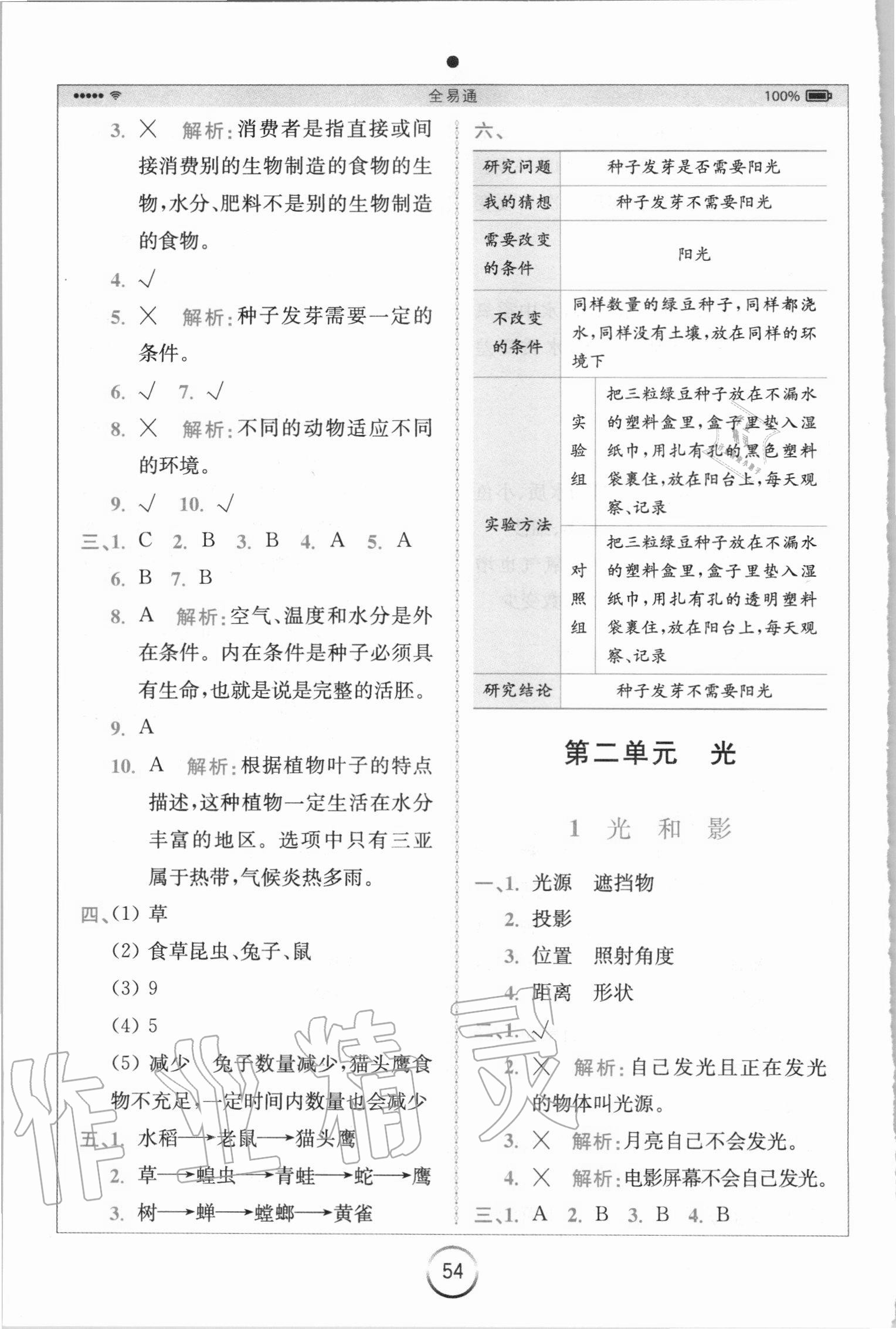 2020年全易通五年級(jí)科學(xué)上冊(cè)教科版 第4頁