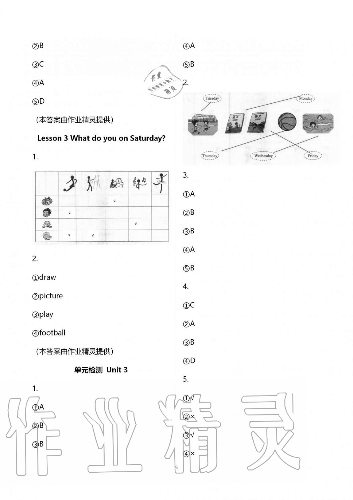 2020年小學生學習園地四年級英語上冊魯科版54制 第5頁