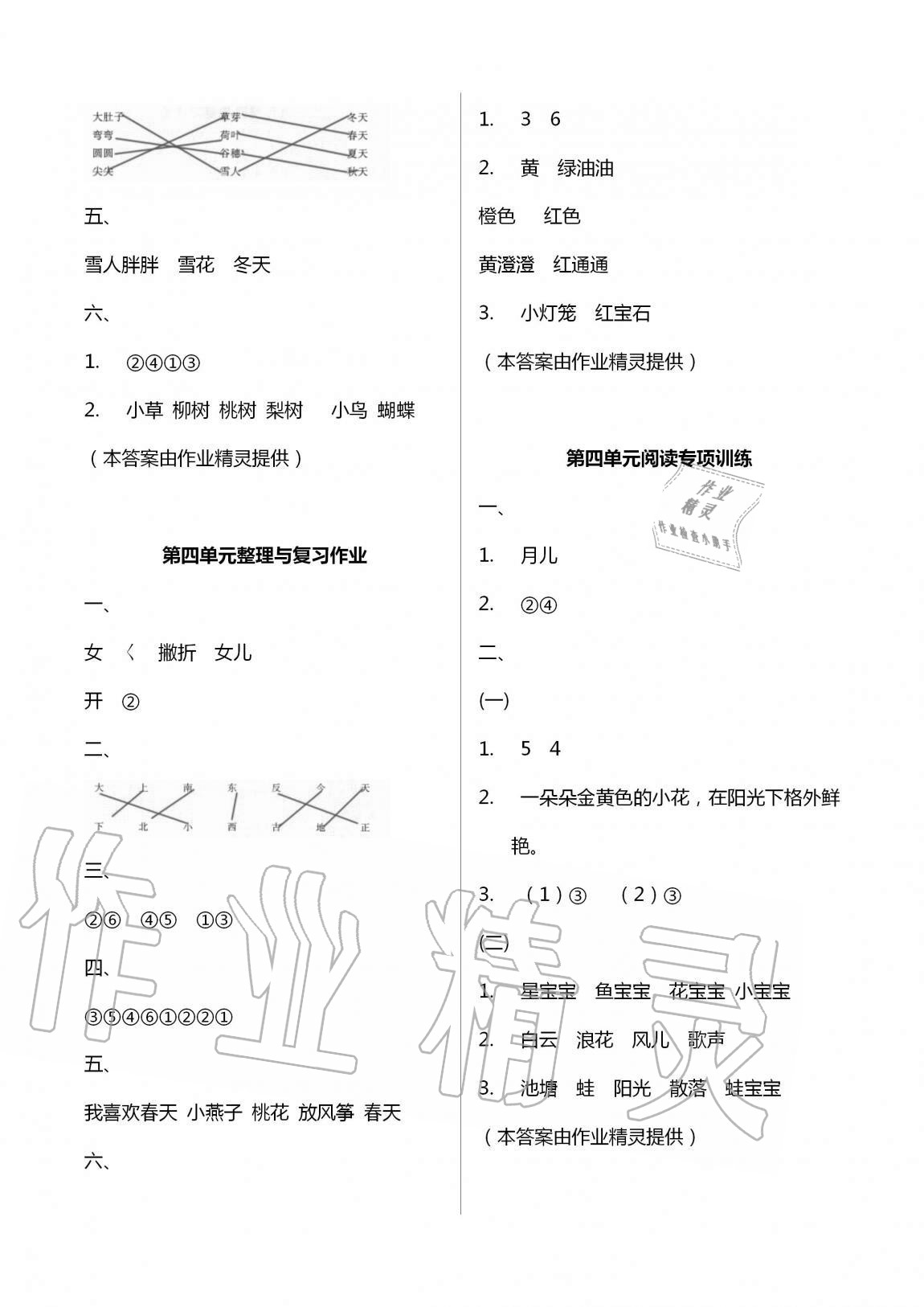 2020年名校核心作業(yè)本練習加檢測一年級語文上冊人教版 第10頁